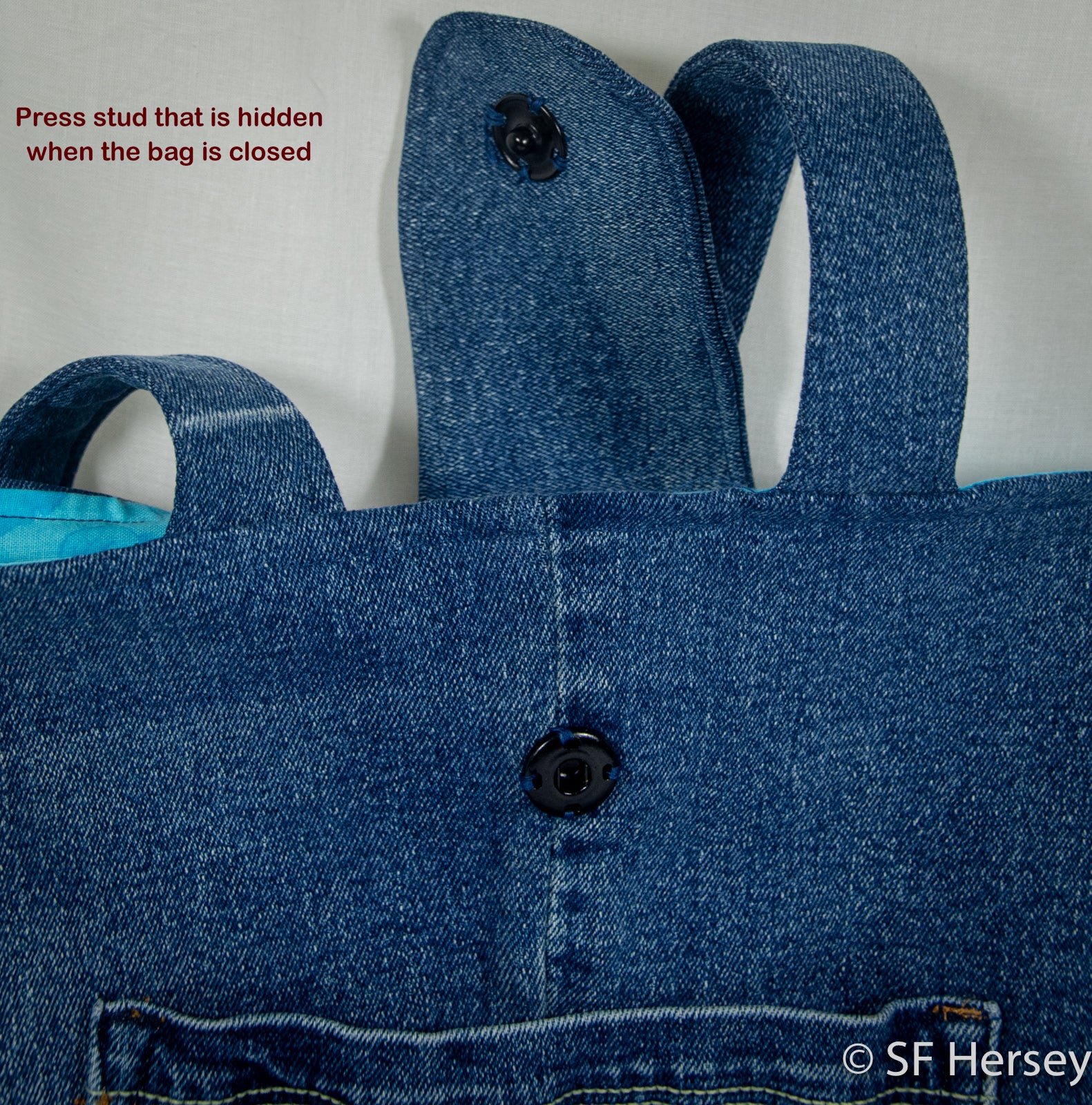 Star Bag from Up-cycled Jeans