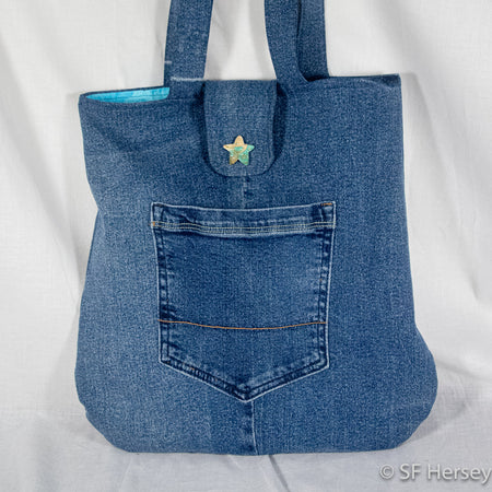 Star Bag from Up-cycled Jeans