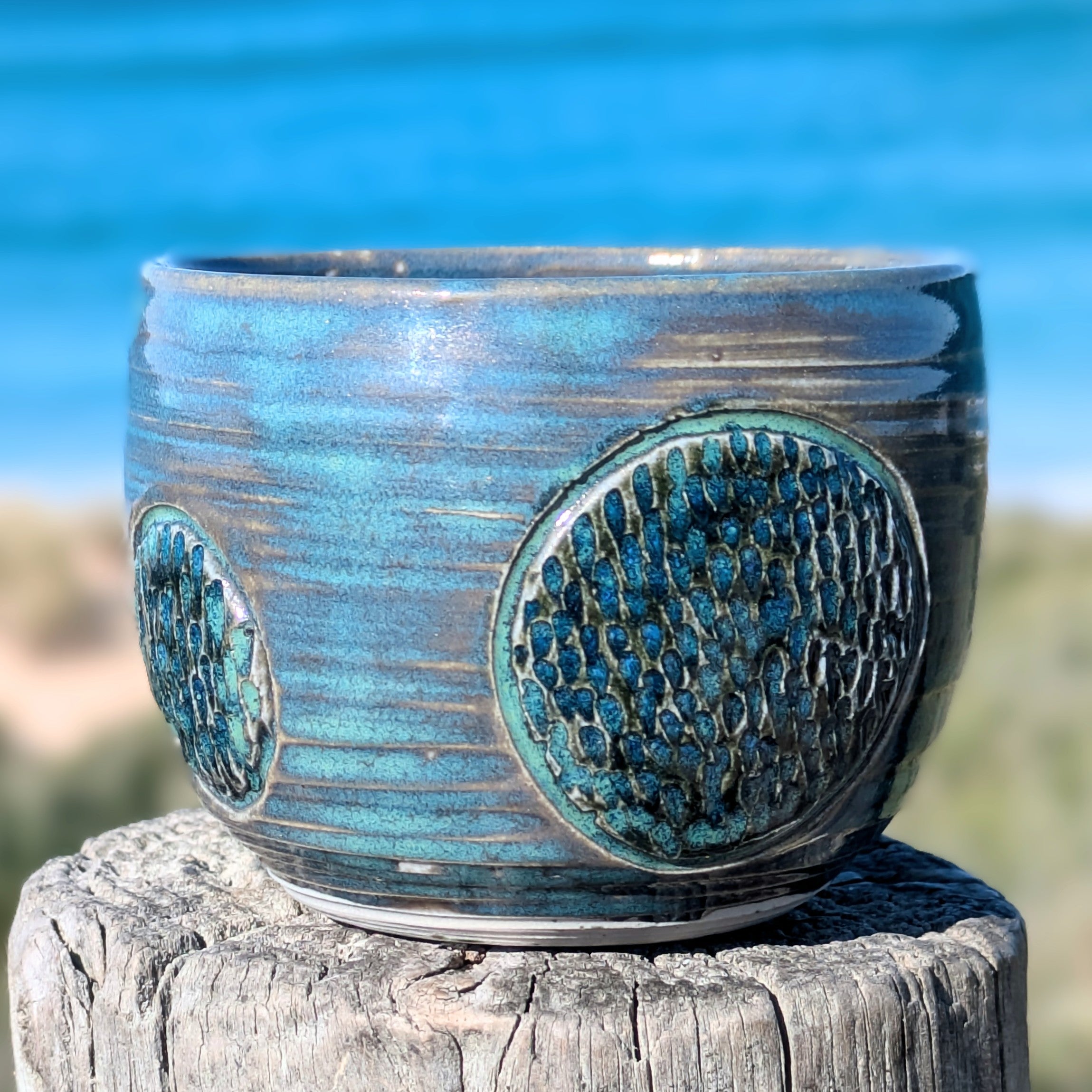 Deep Blue Green Espresso Cup