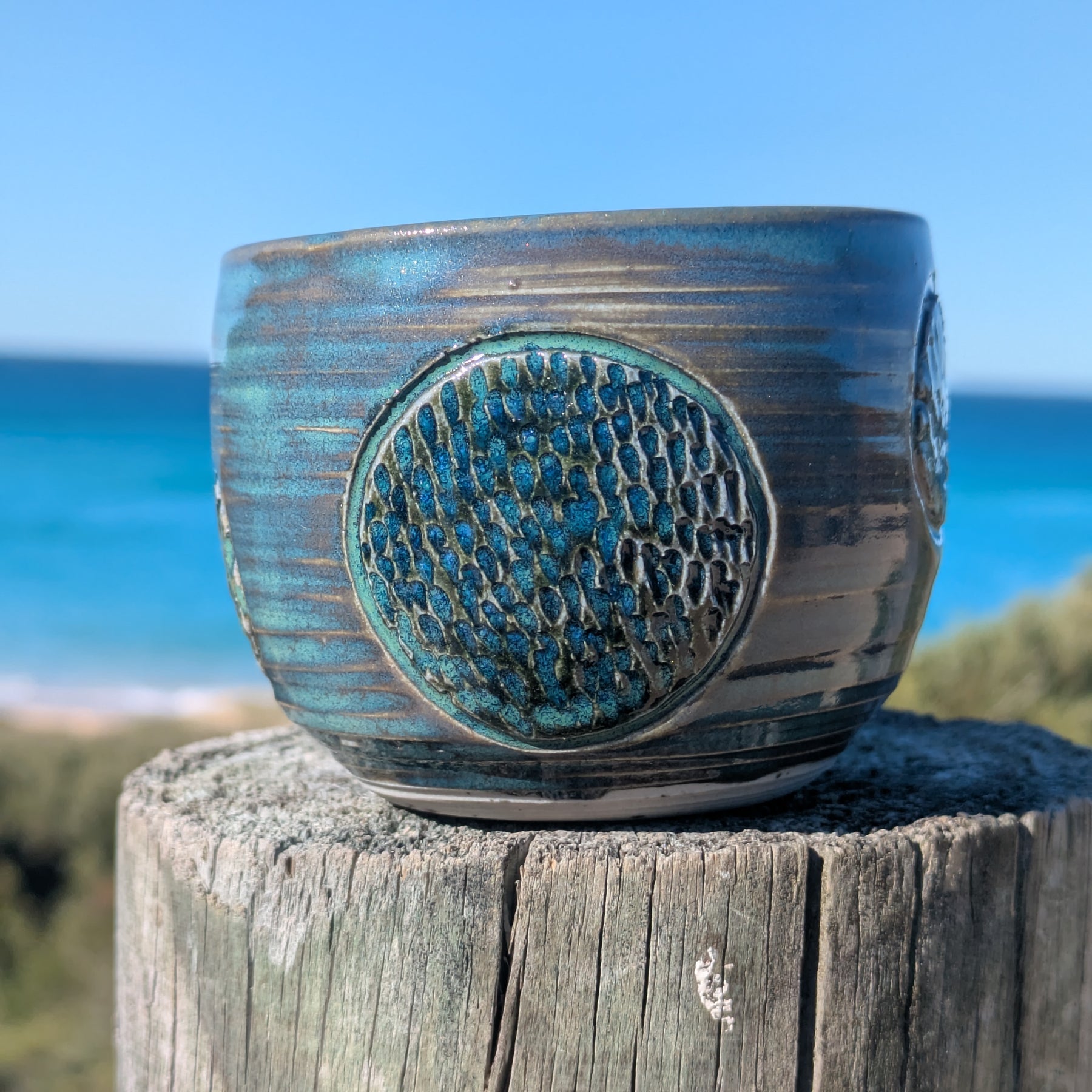 Deep Blue Green Espresso Cup