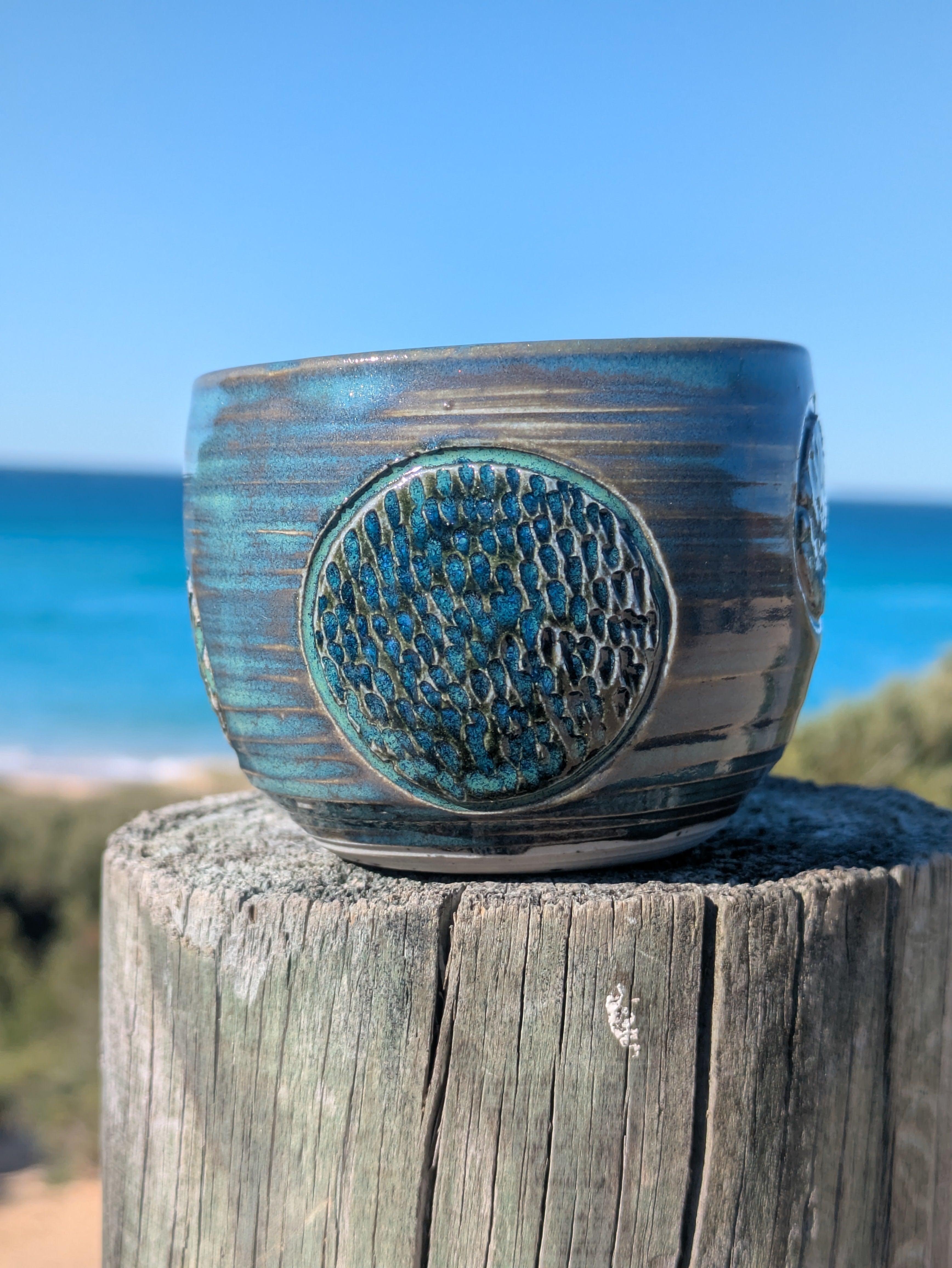 Deep Blue Green Espresso Cup