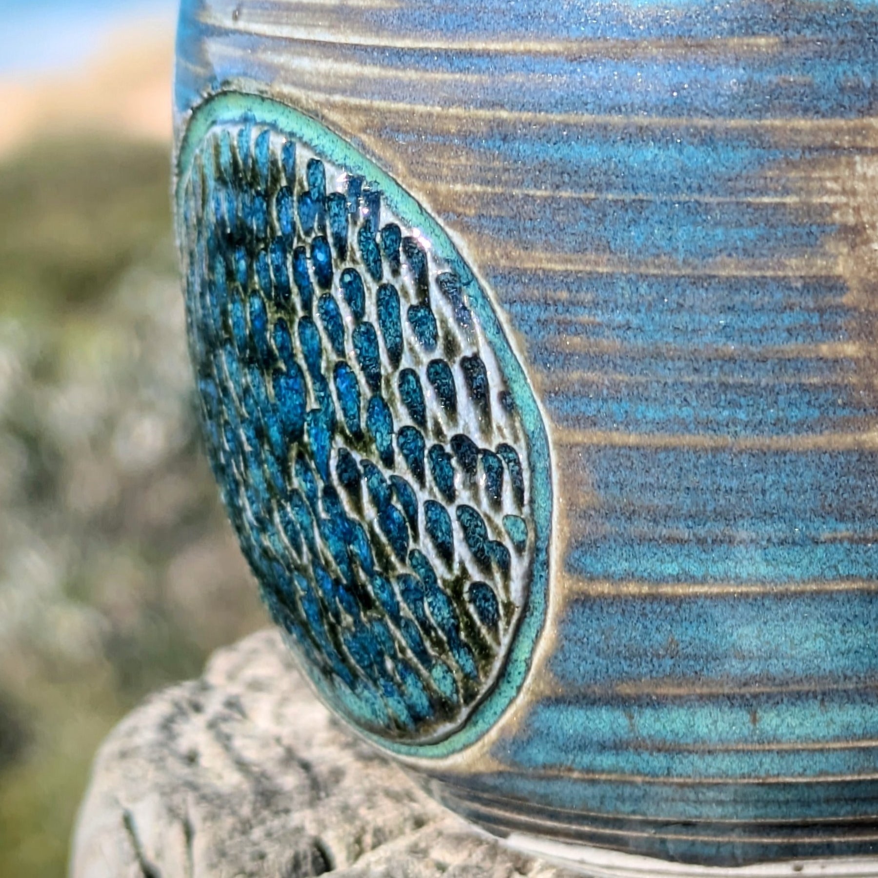 Deep Blue Green Espresso Cup