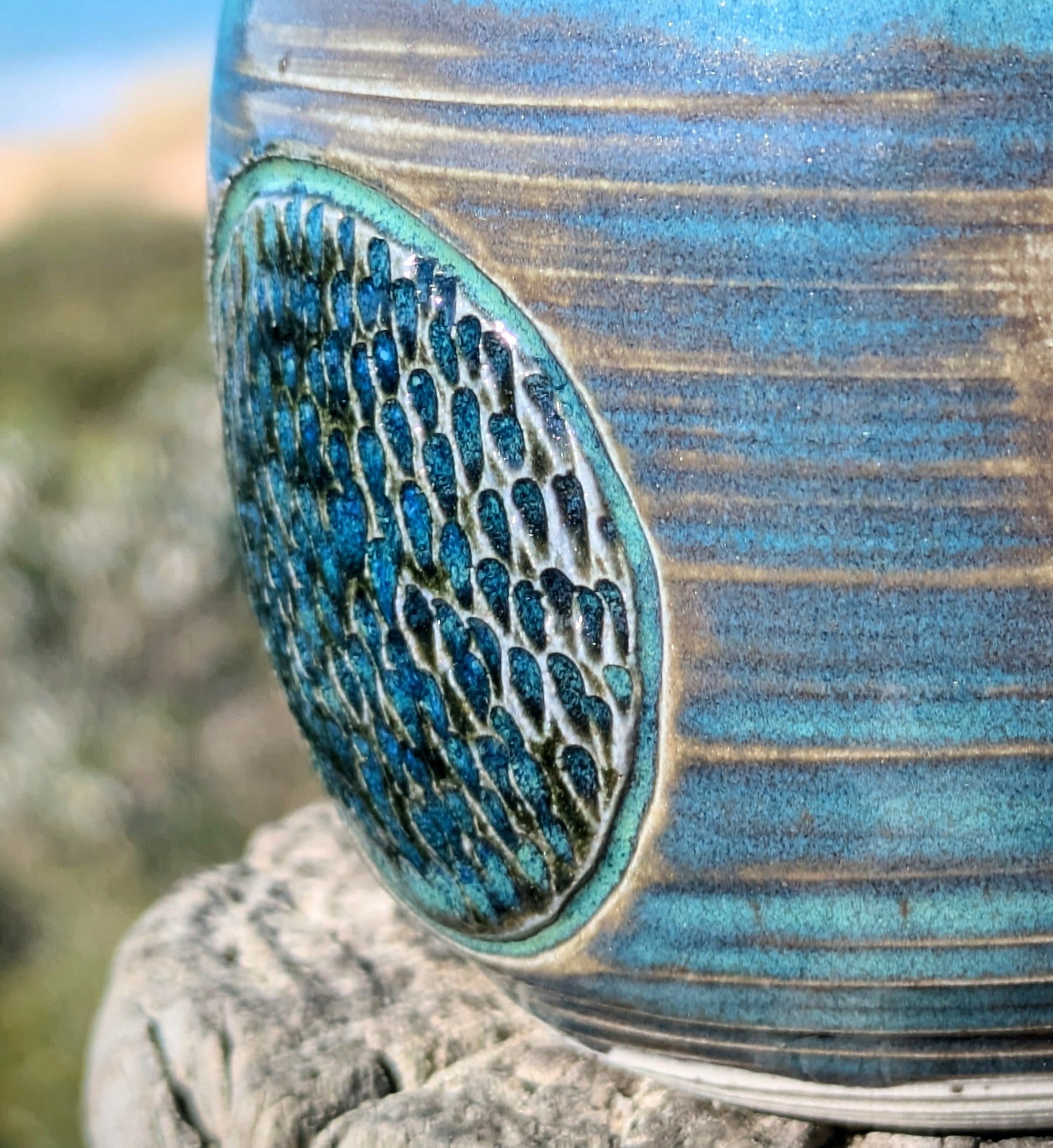 Deep Blue Green Espresso Cup