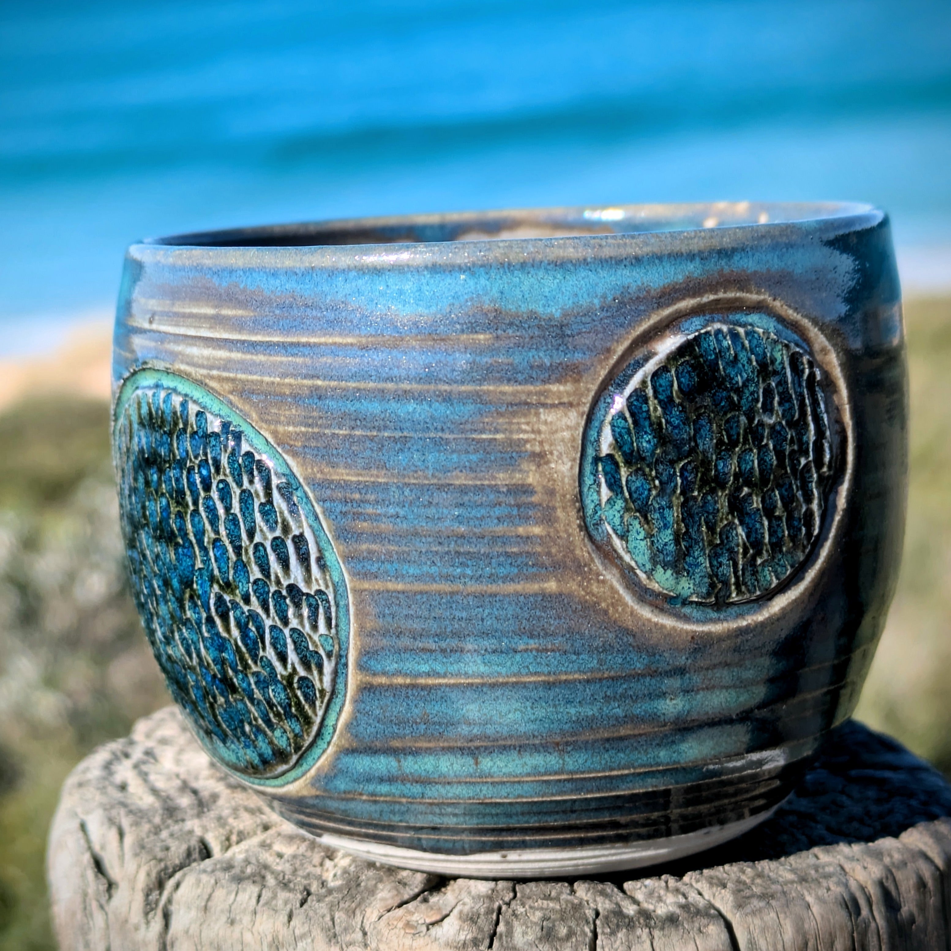 Deep Blue Green Espresso Cup