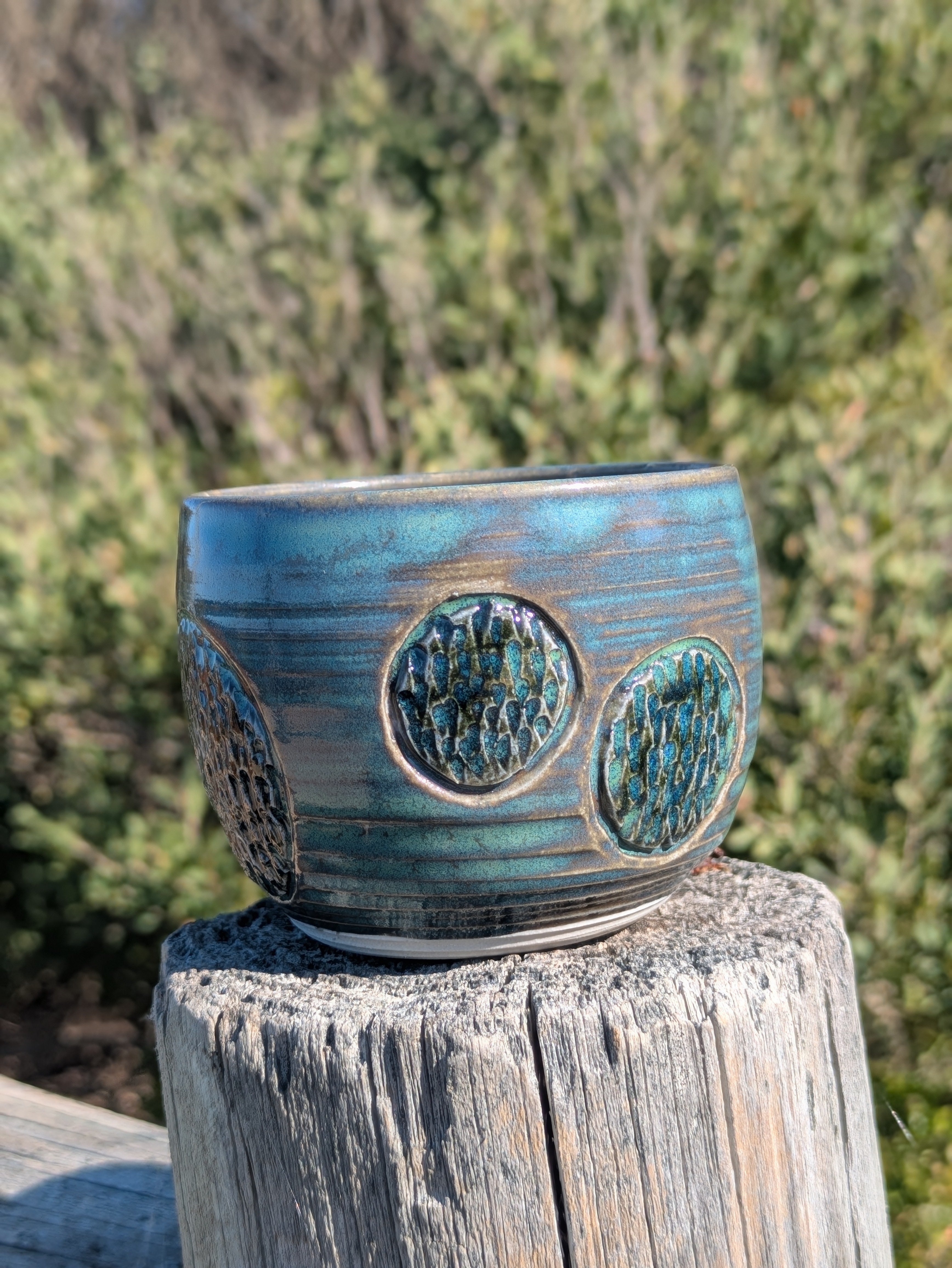 Deep Blue Green Espresso Cup