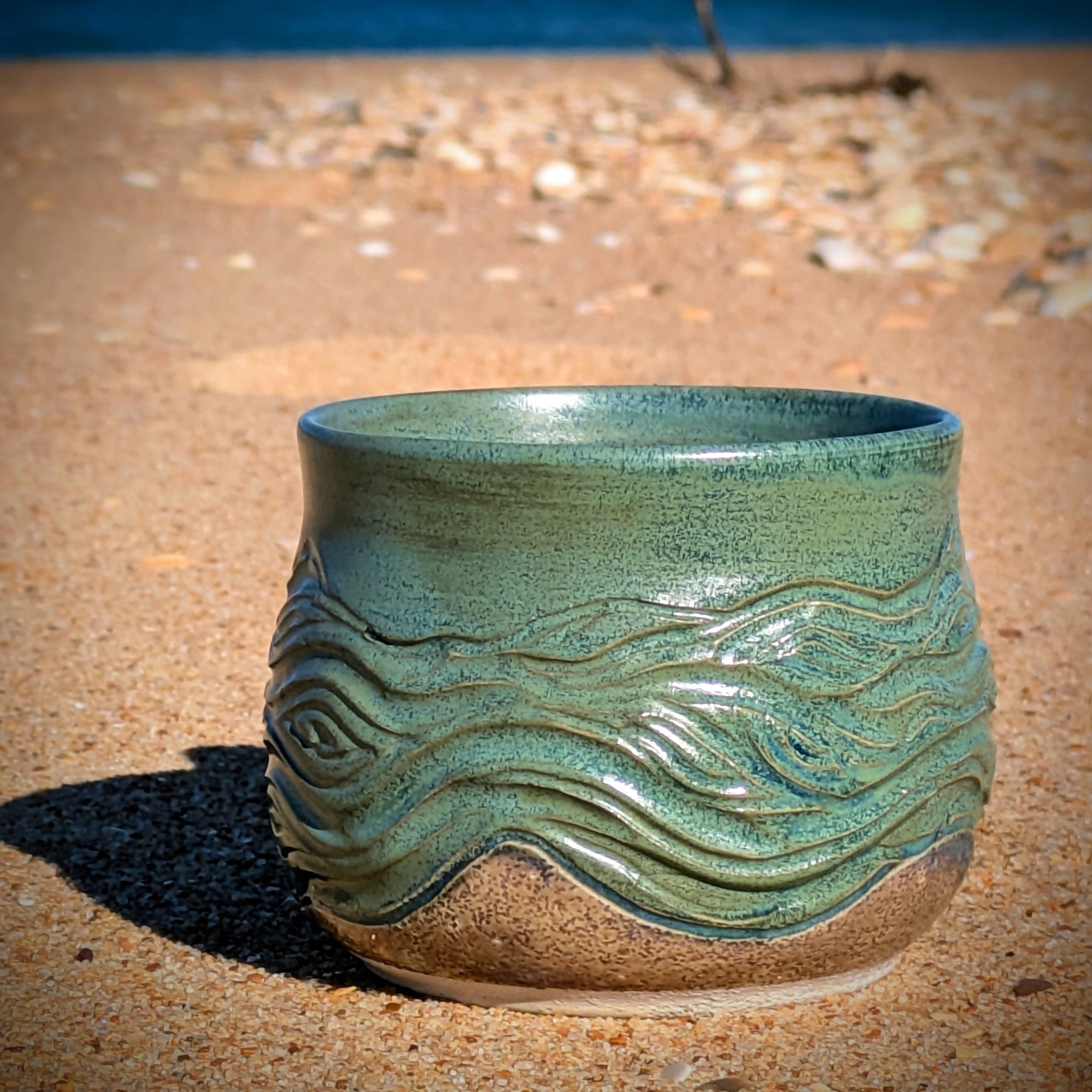Large Seagrass Green Mug