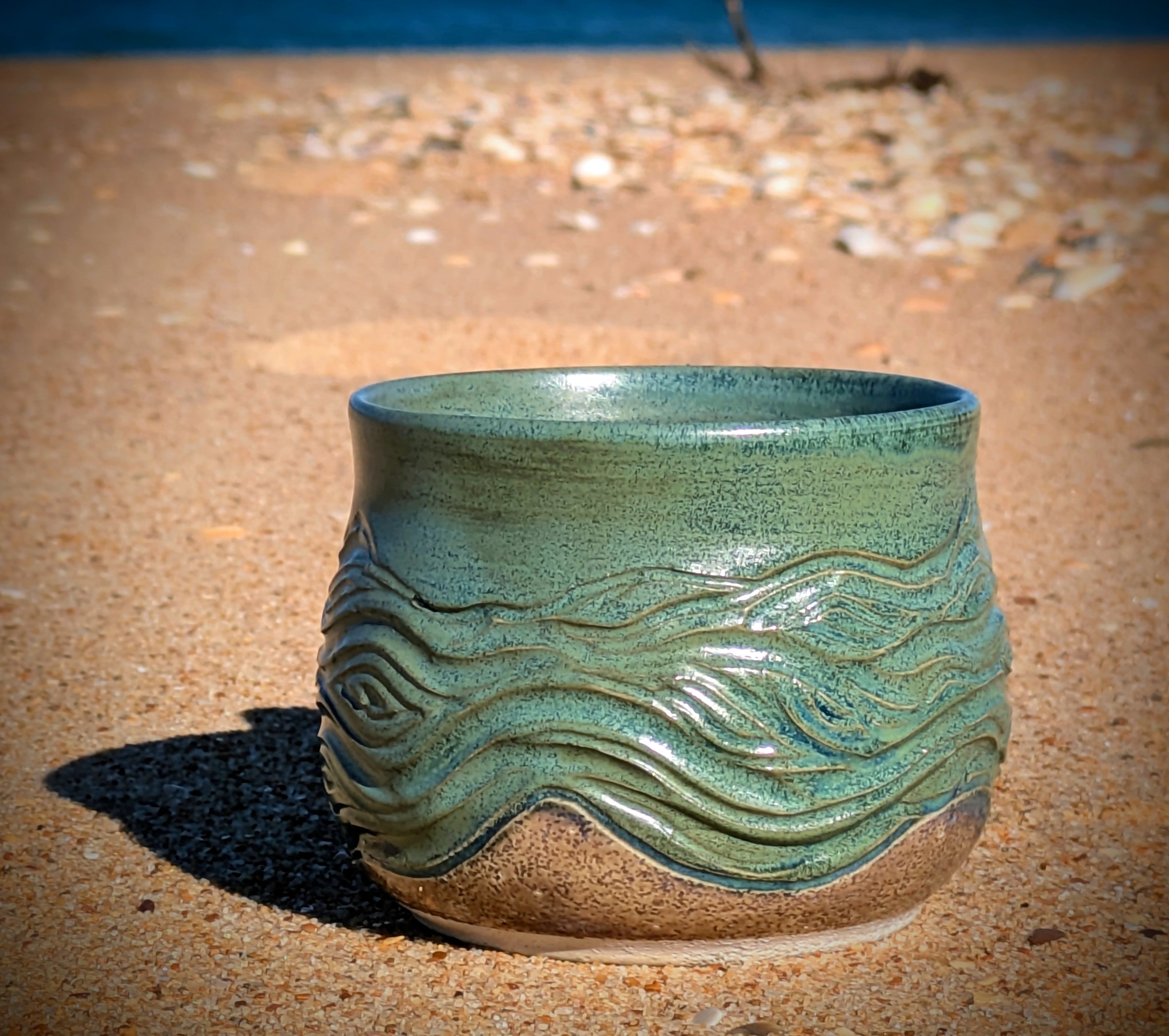 Large Seagrass Green Mug