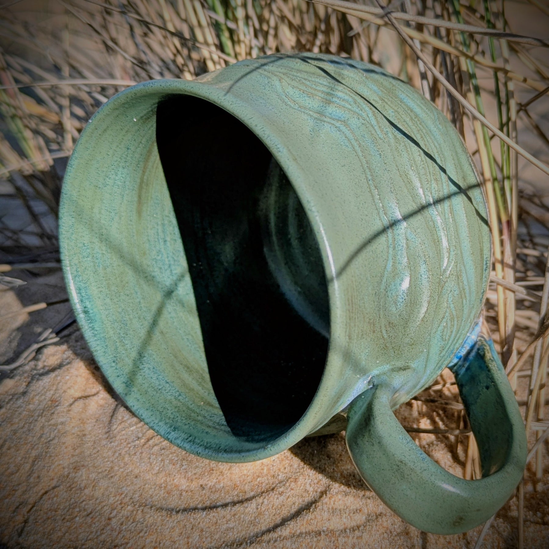 Large Seagrass Green Mug