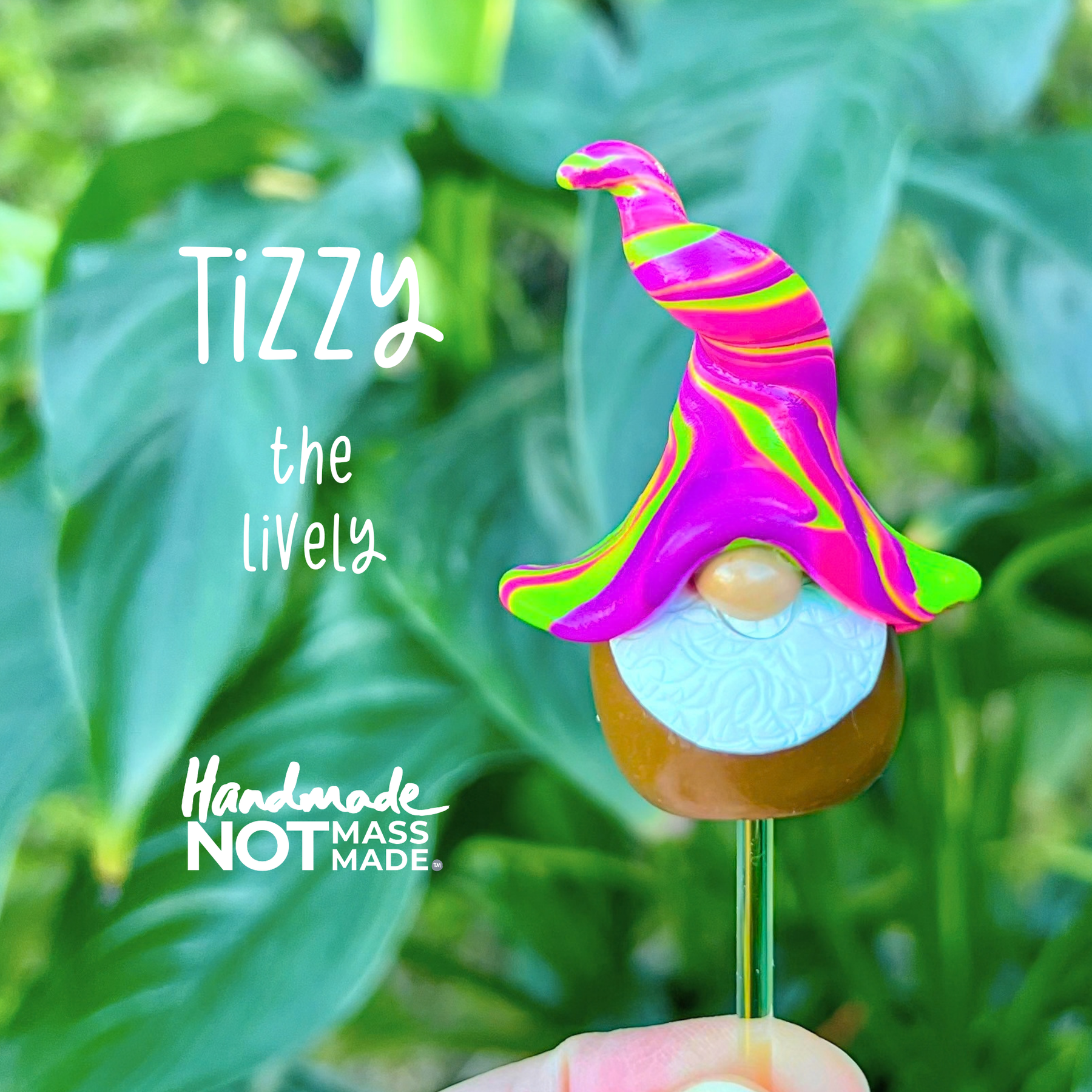 Whimsical polymer gnome trio - Fizz, Rolo & Tizzy