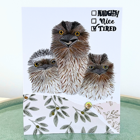 Christmas card - owls (choice of options)