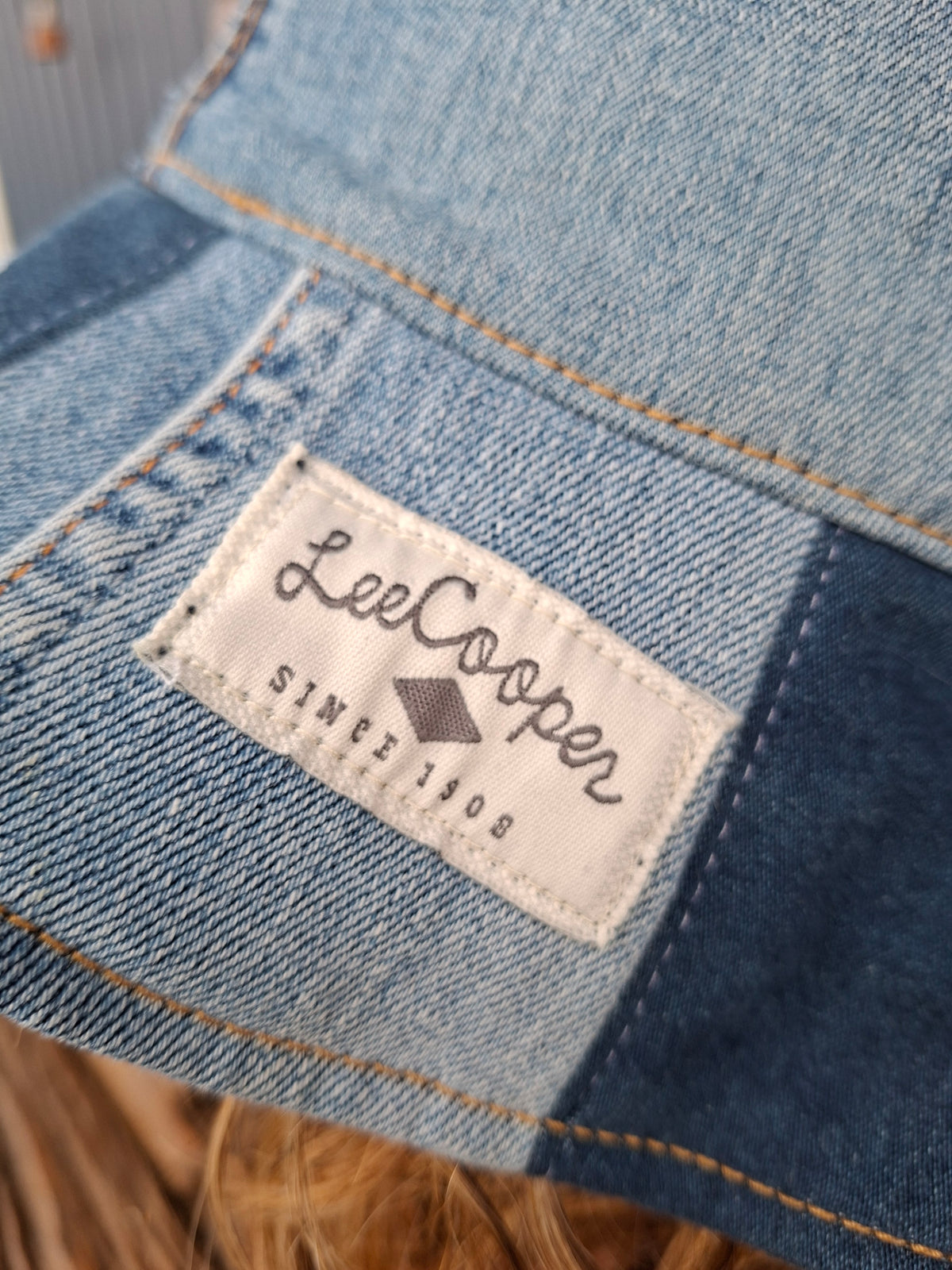 Unique, 'Lee Cooper', Gender Neutral, Recycled, Reversible Denim Bucket Hat
