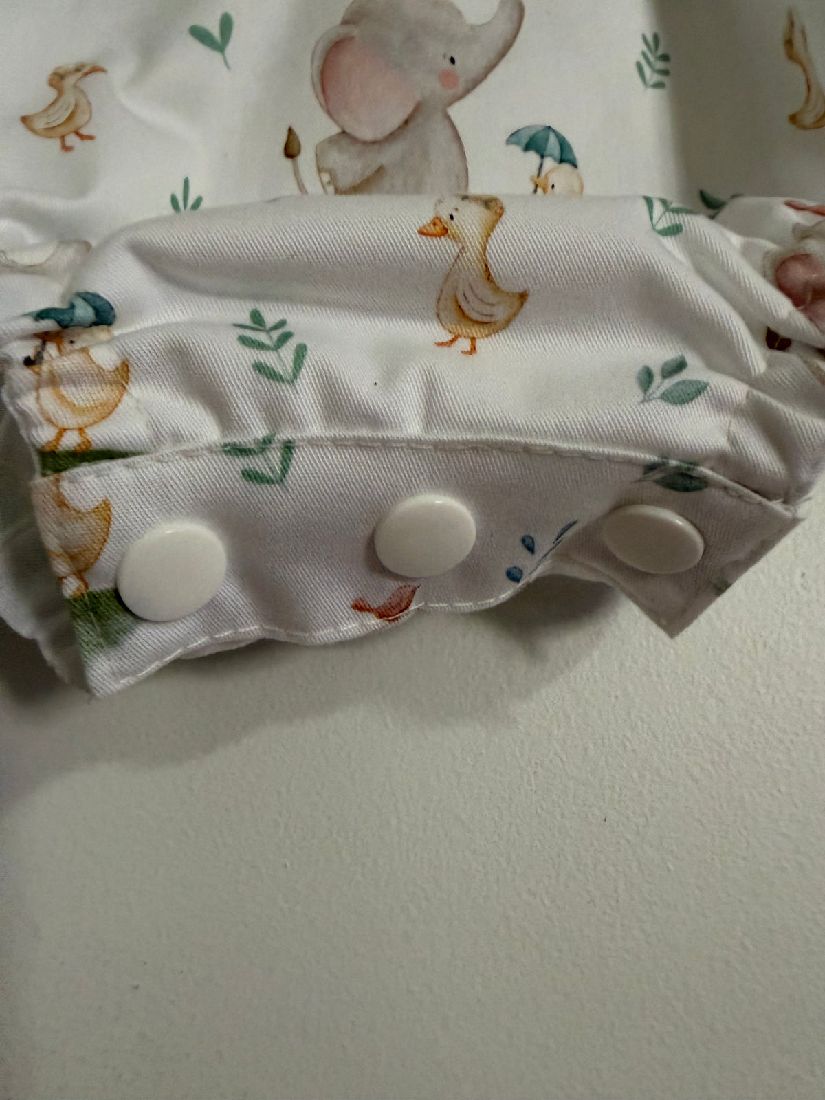 Baby Romper with Elephants & Ducks