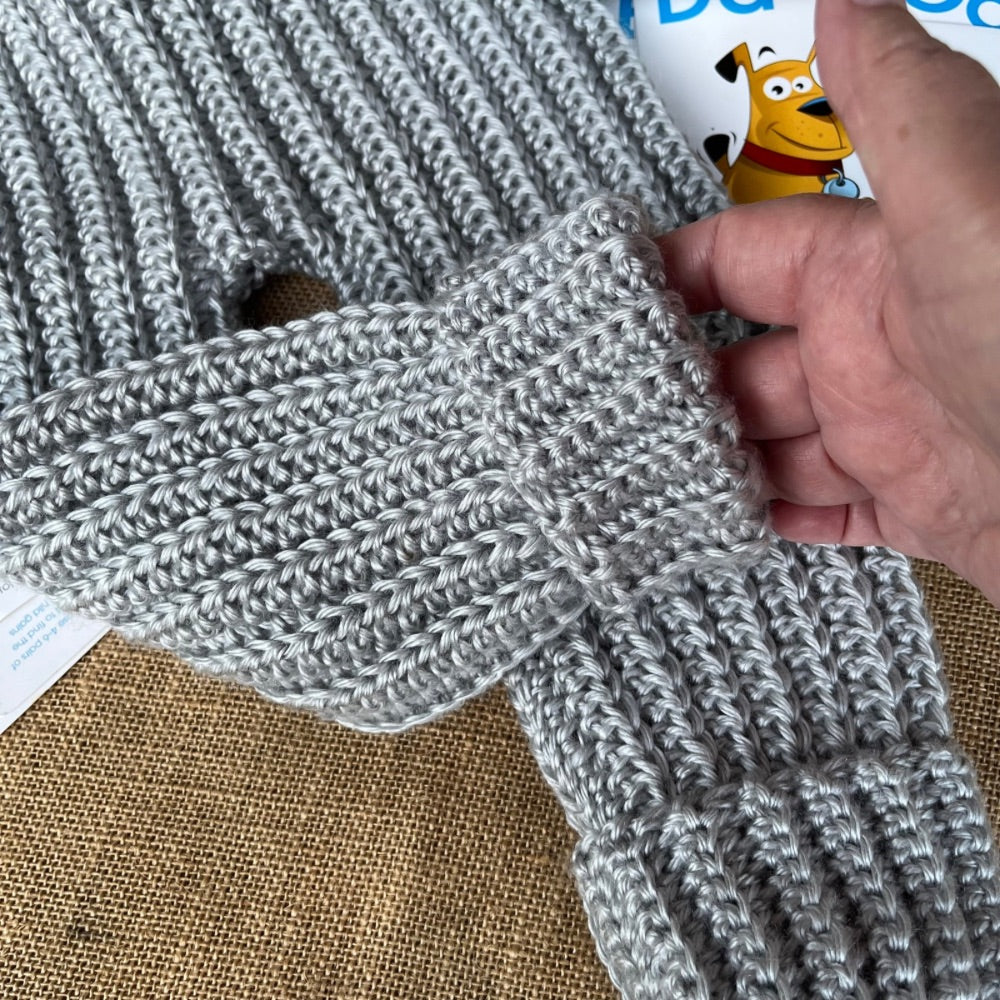 Handmade crochet | baby pants | grey | Flexible fit