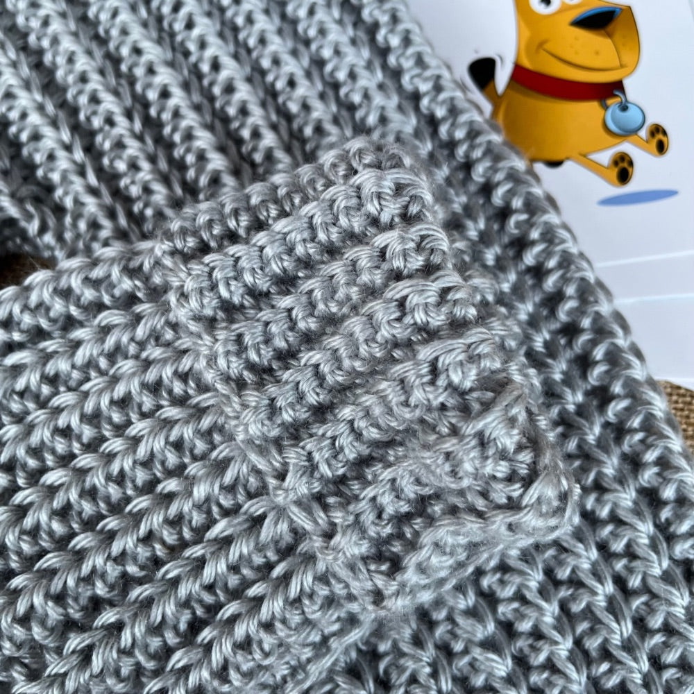 Handmade crochet | baby pants | grey | Flexible fit