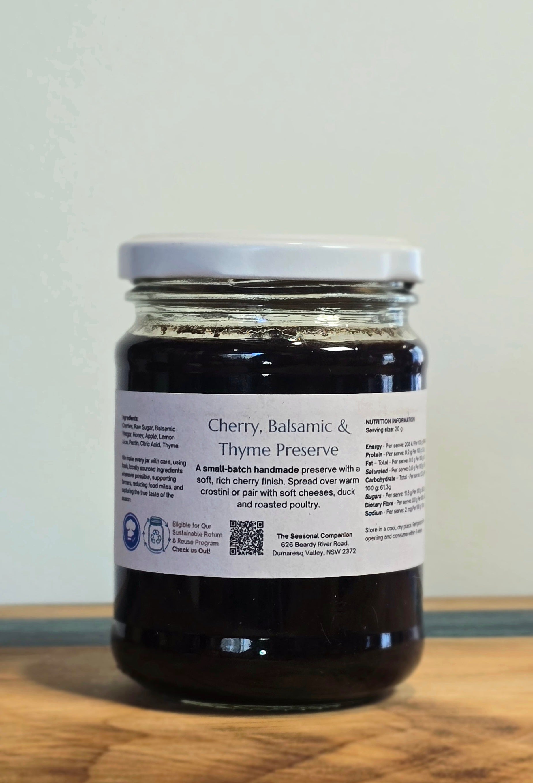 Cherry, Balsamic & Thyme Preserve