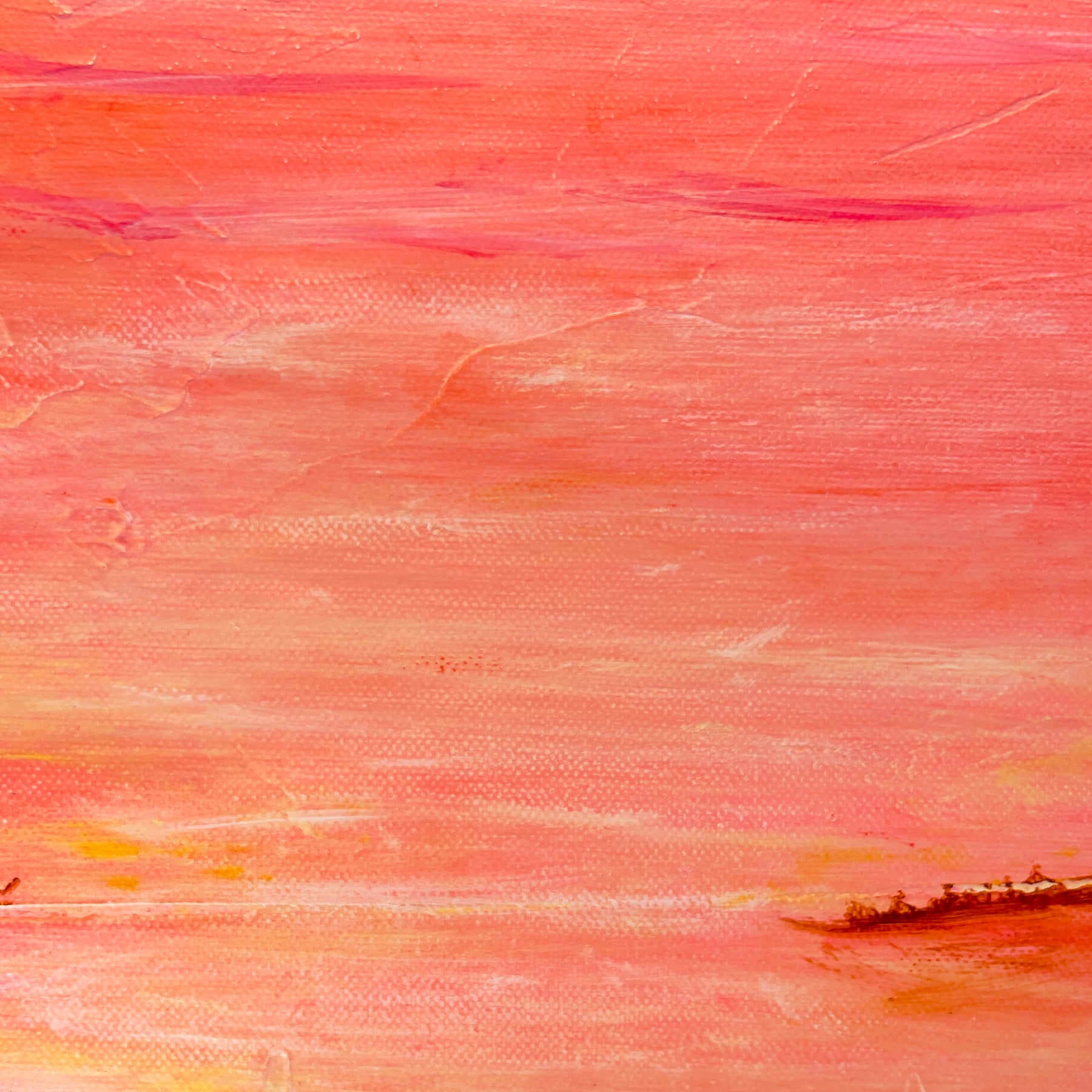Sherbet Delight - XL Acrylic on canvas