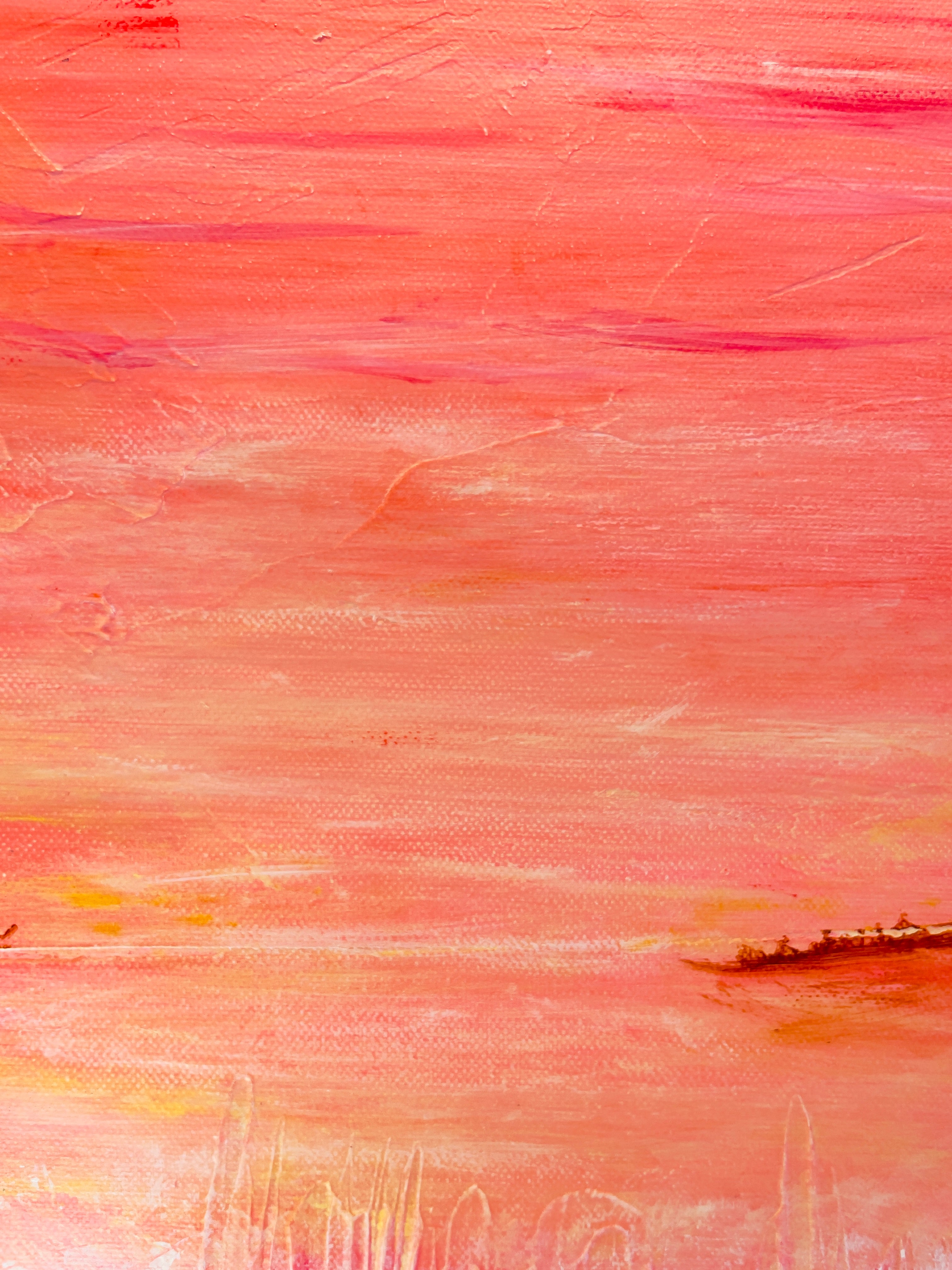 Sherbet Delight - XL Acrylic on canvas