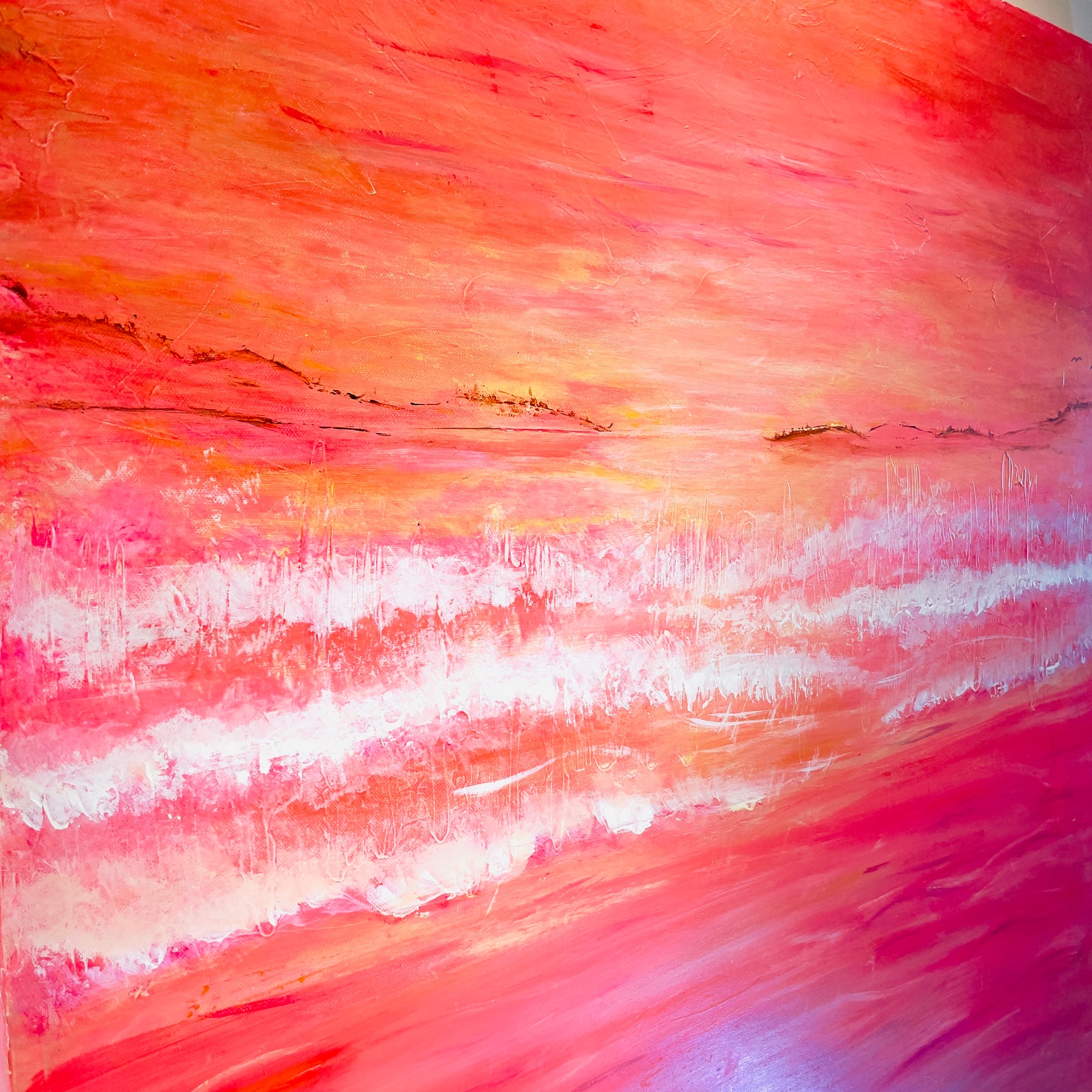Sherbet Delight - XL Acrylic on canvas