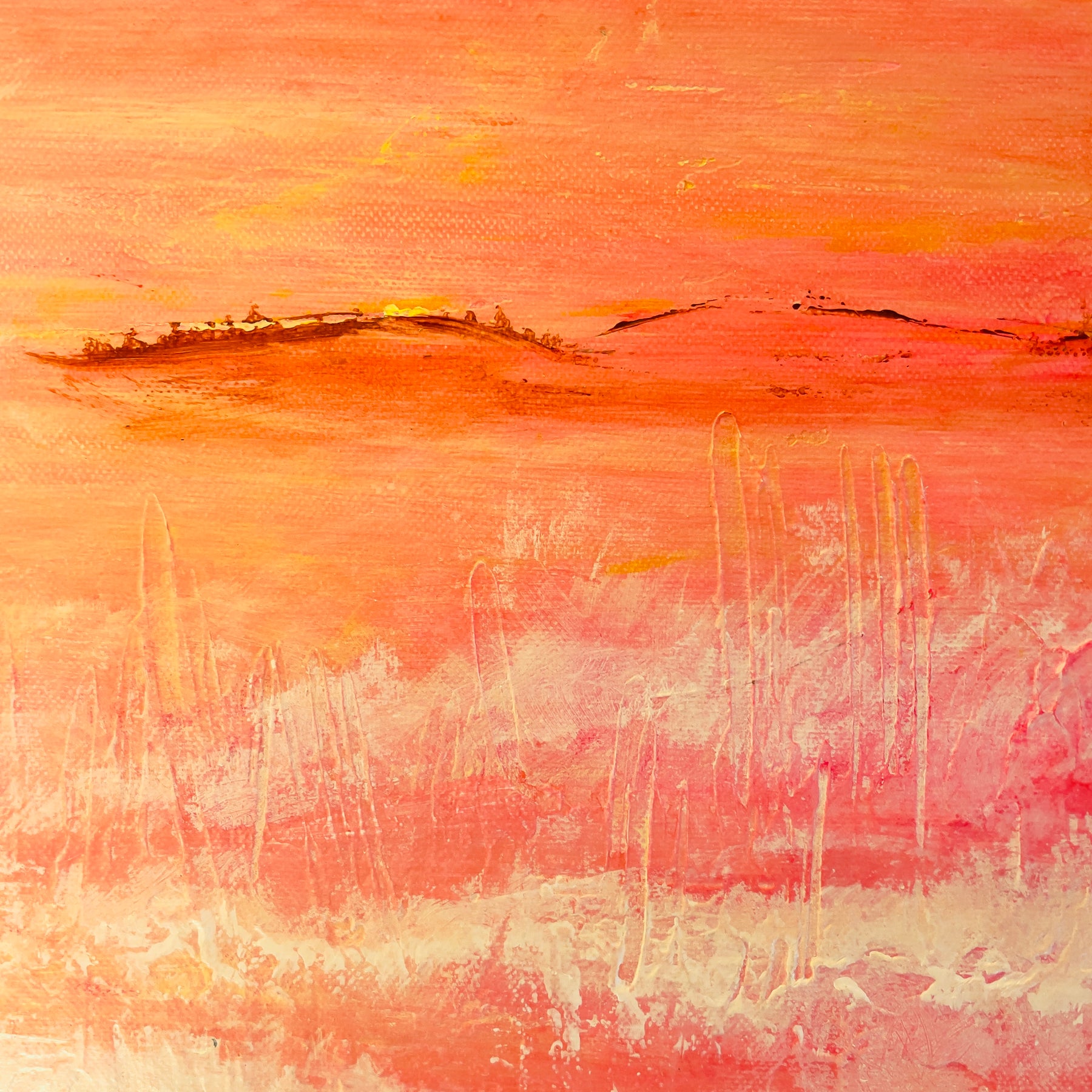 Sherbet Delight - XL Acrylic on canvas