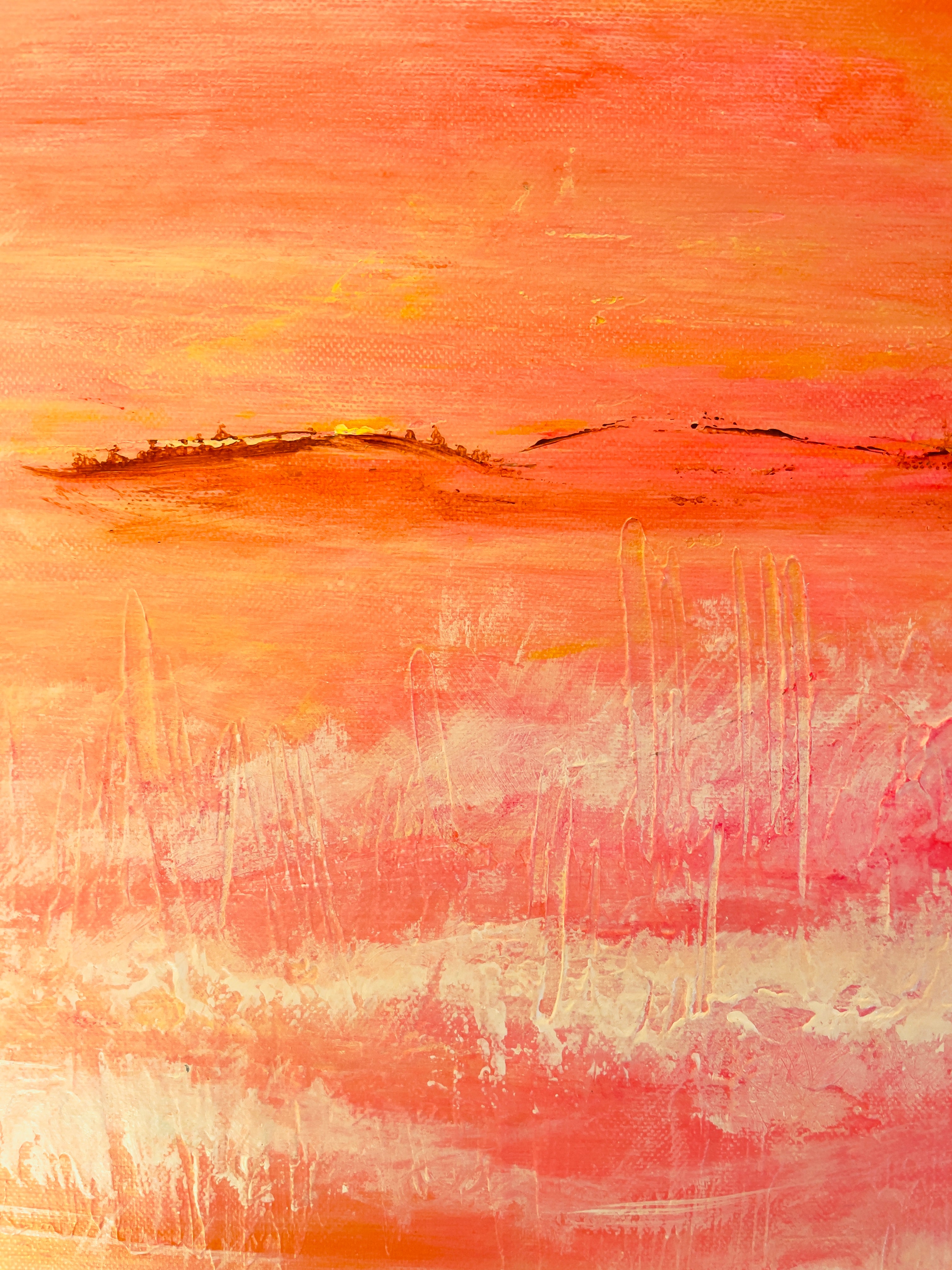 Sherbet Delight - XL Acrylic on canvas