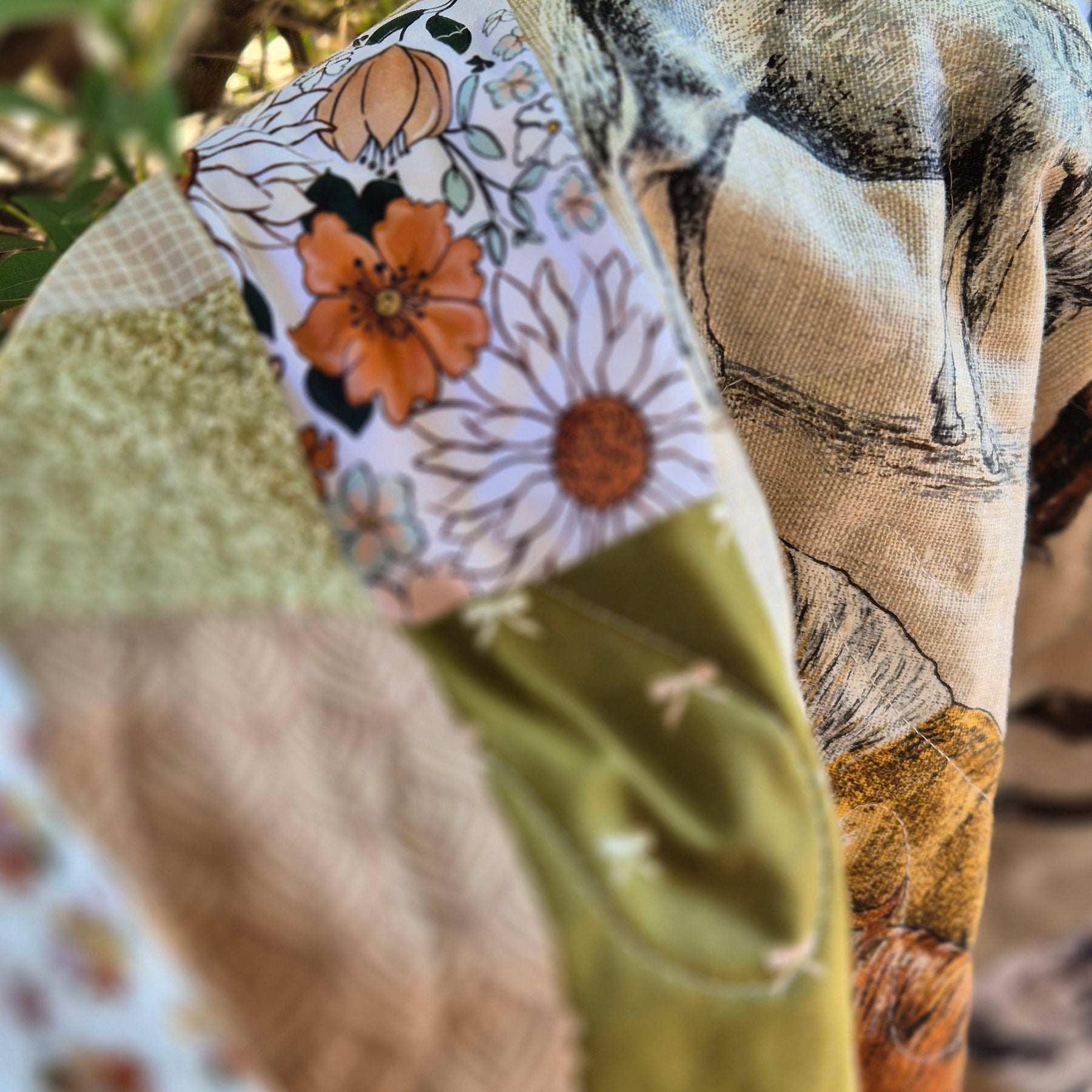 Horse themed bespoke single bed quilt
