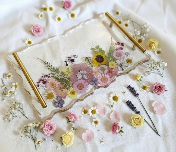 COTTAGE GARDEN BOTANICAL TRAY - 30cm x 19cm