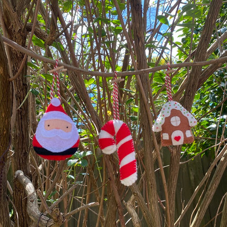 Christmas decorations - mixed set of 3