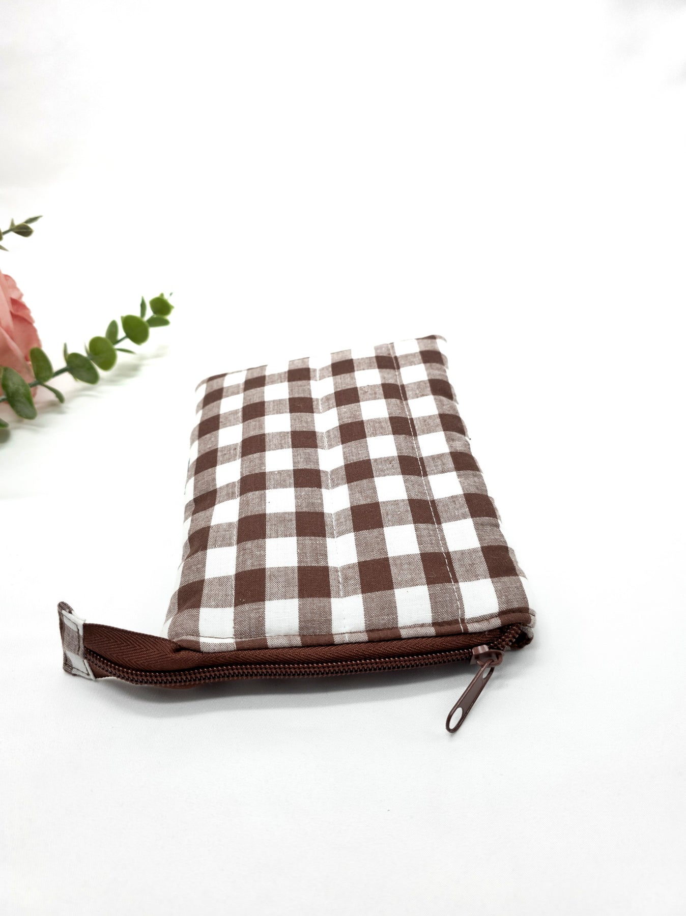 Quilted Kindle Sleeve, Padded E-reader case, Coco Gingham