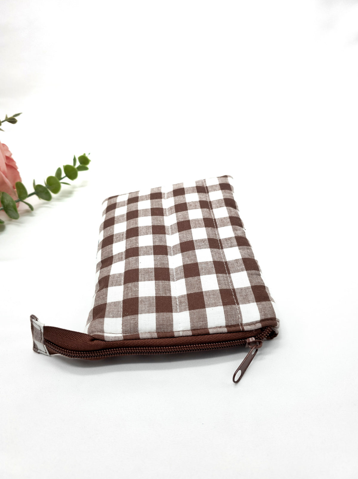 Quilted Kindle Sleeve, Padded E-reader case, Coco Gingham