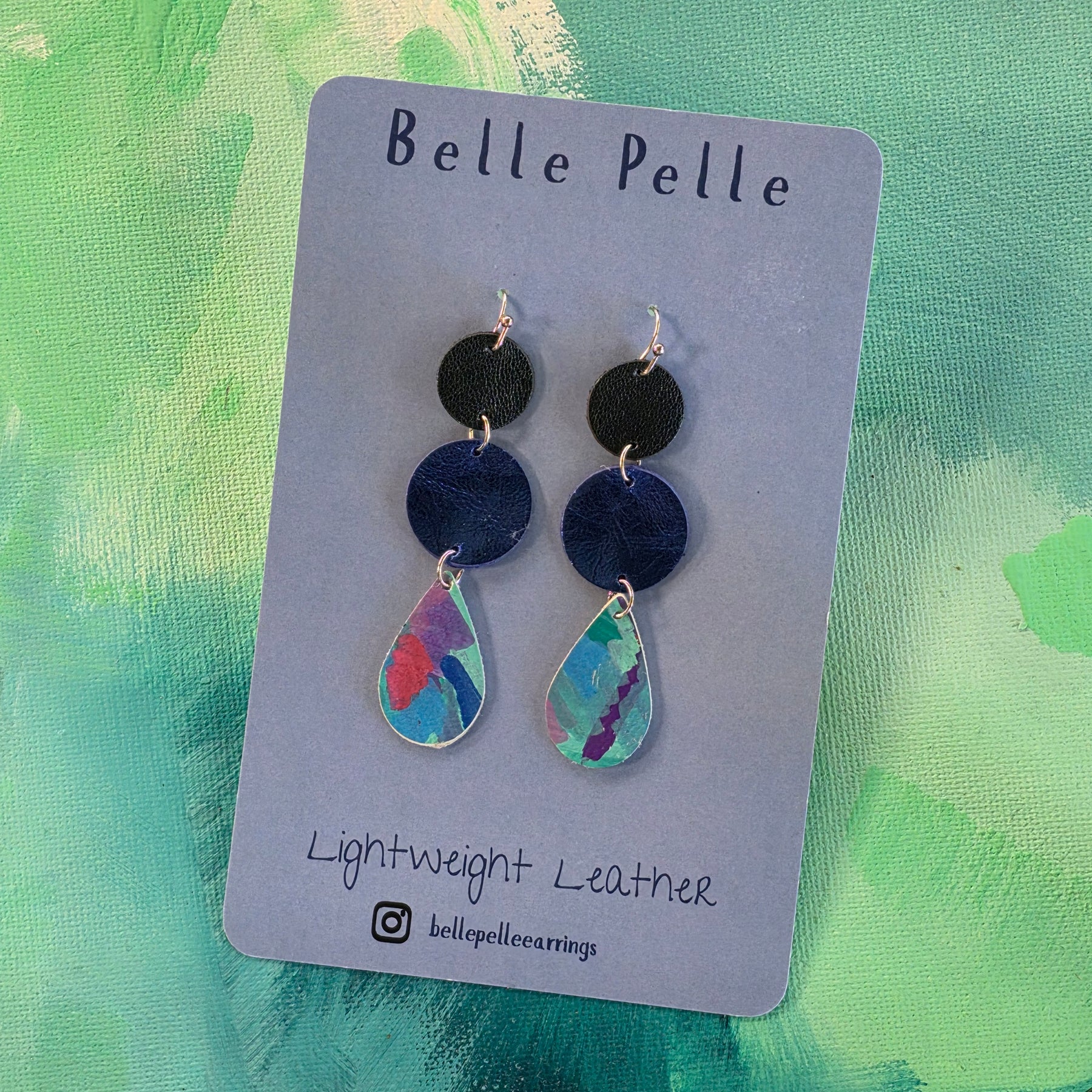Dolce Musa Leather Earrings (pendant edition) – Ocean Jewel