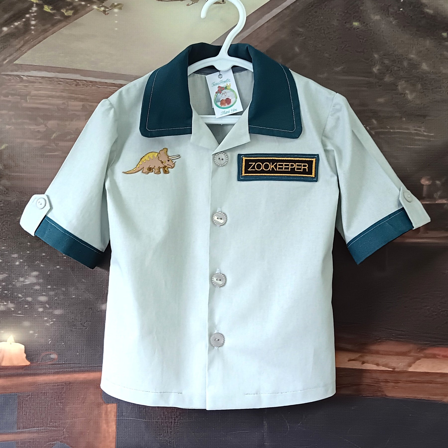 Girls Zookeeper Outfit, Shirt, Skirt & Belt - Sizes 3 - 8