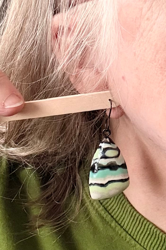 The Off Pattern Collection | Organic Shape Drop Earrings