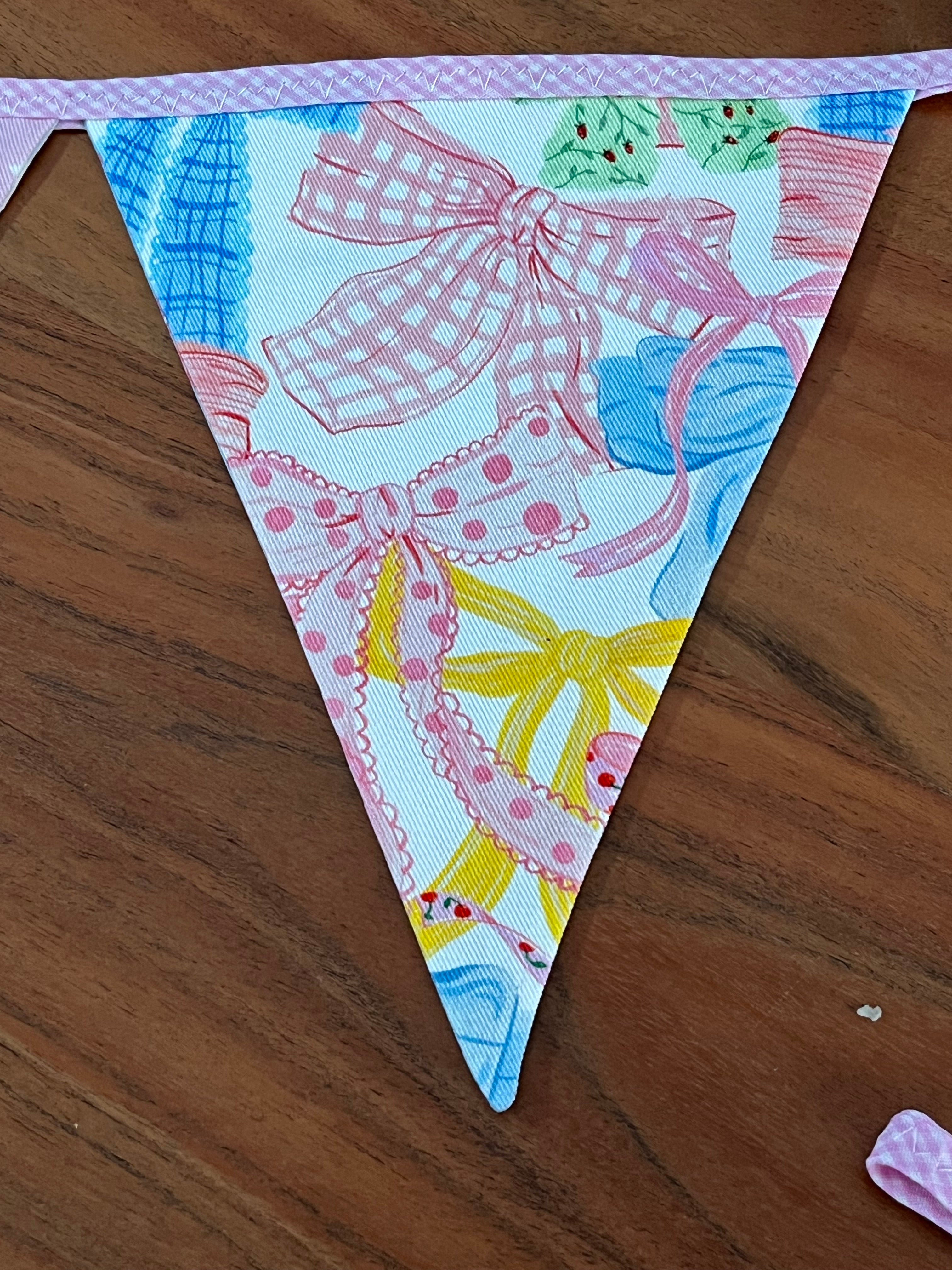 Nursery/celebration Bunting | 3m long | reversible