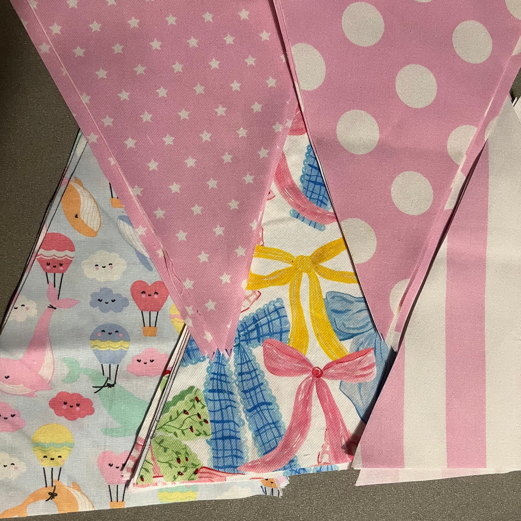 Nursery/celebration Bunting | 3m long | reversible