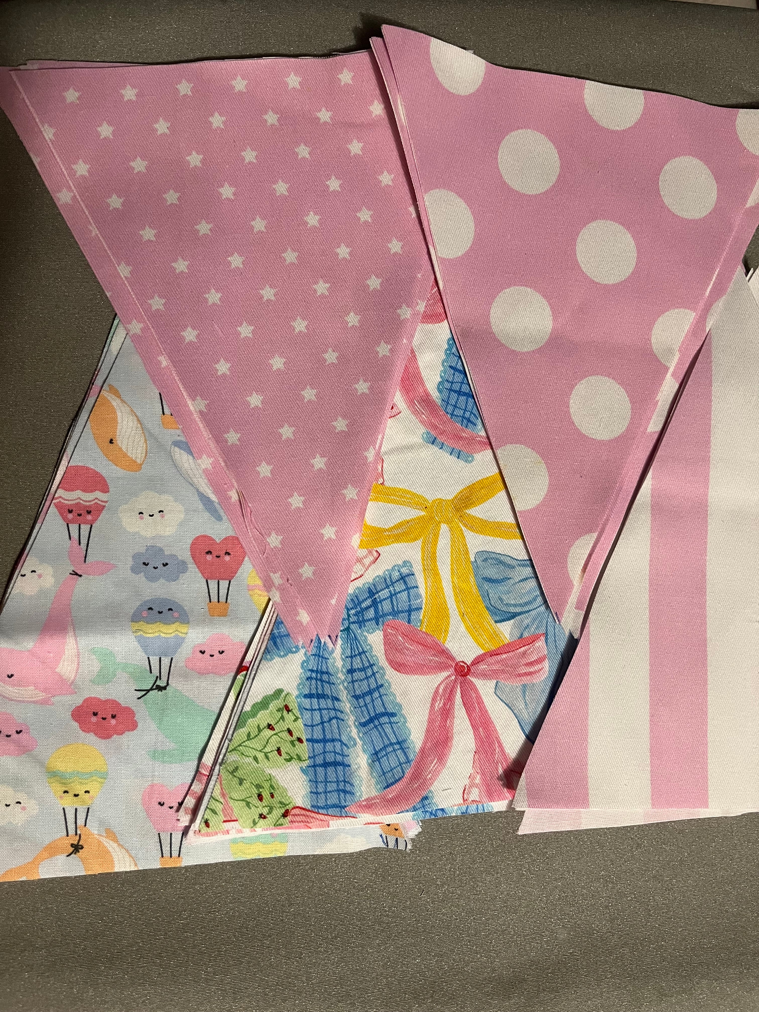 Nursery/celebration Bunting | 3m long | reversible