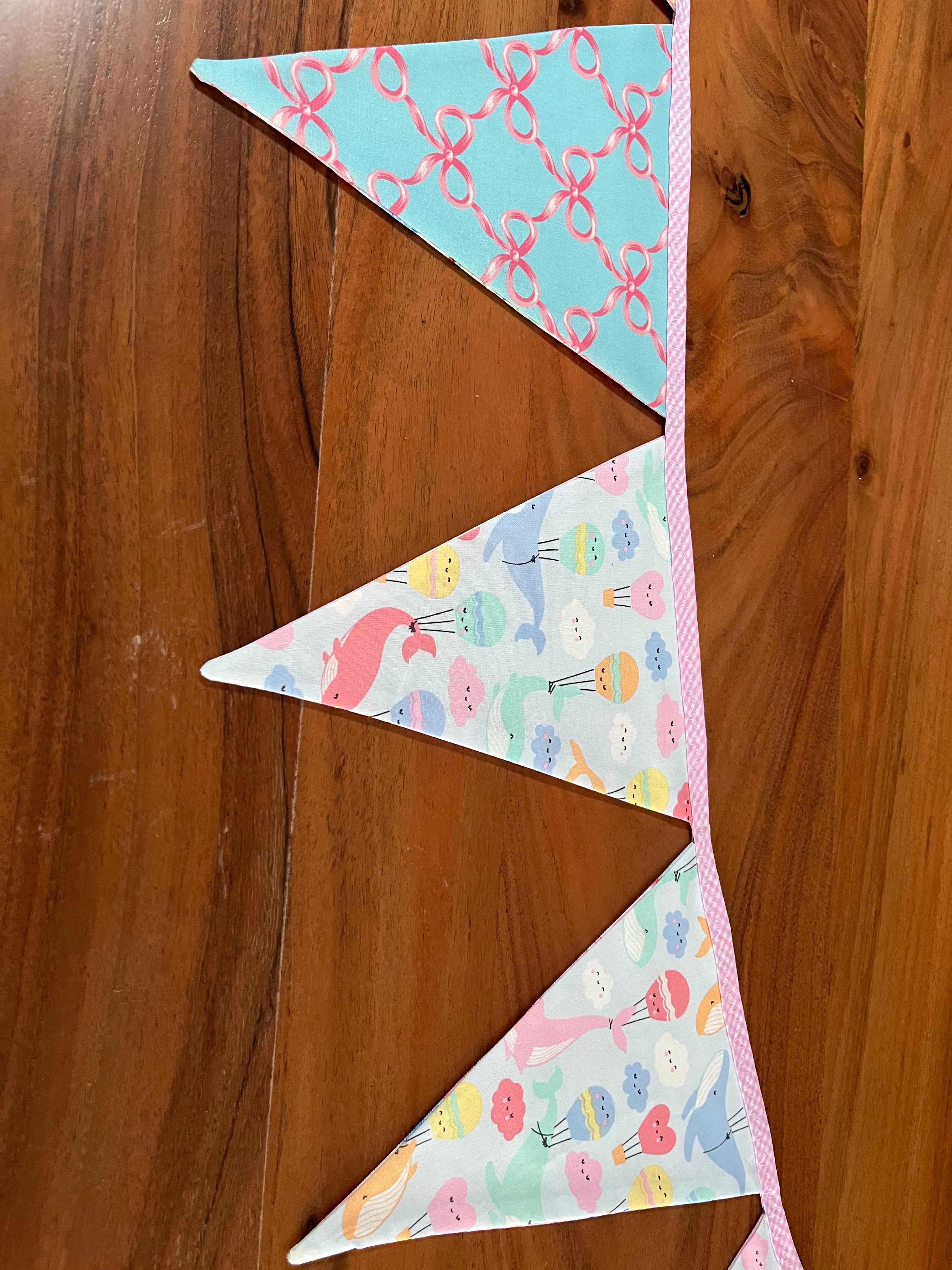 Nursery/celebration Bunting | 3m long | reversible