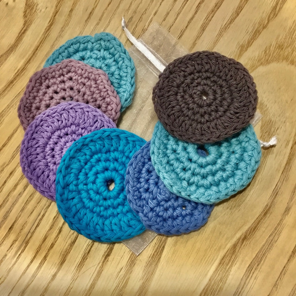 Crocheted Eco-Friendly Bathroom Collection -  Face Wipes (Pack of 7)