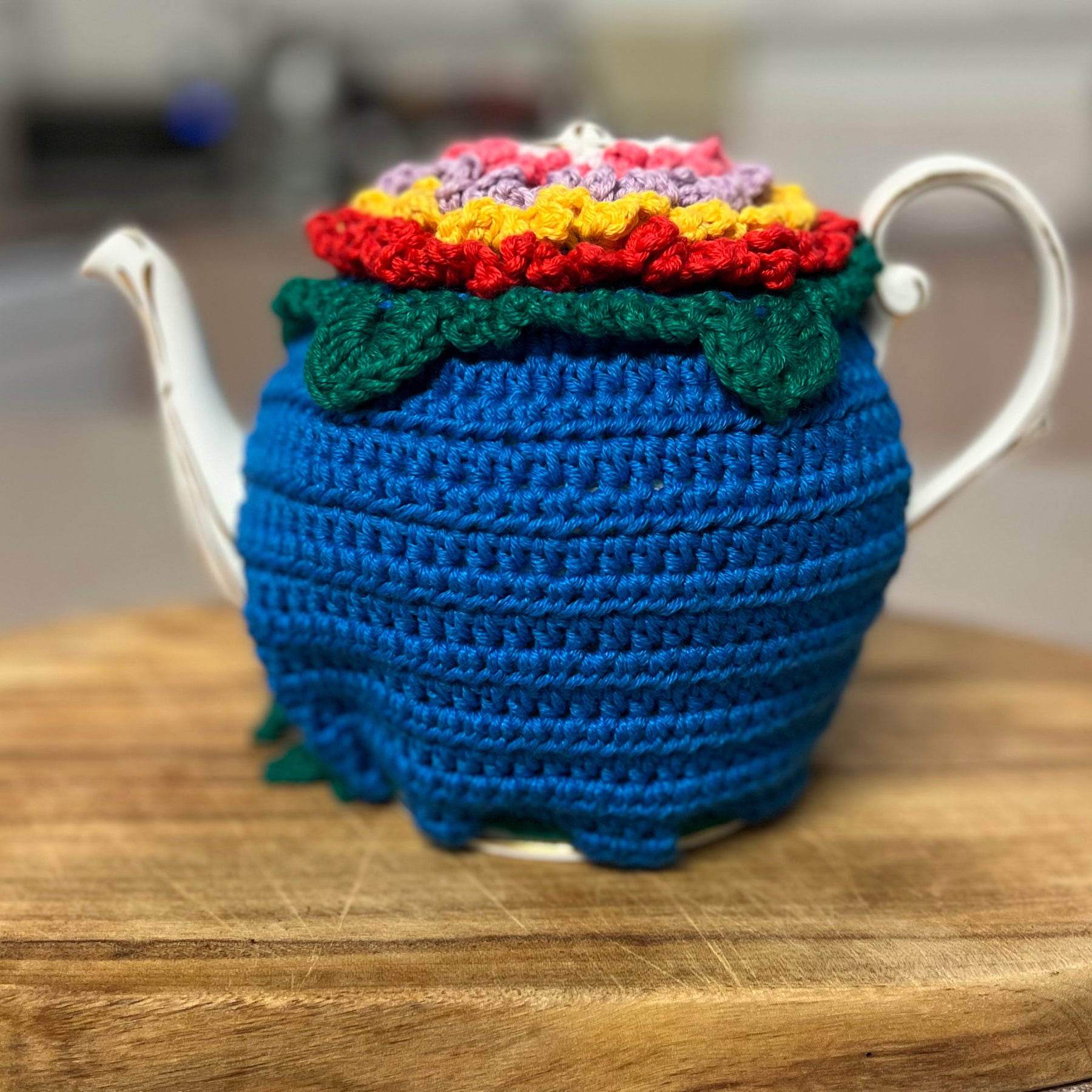 Crochet Teapot Cosy - 4 different designs