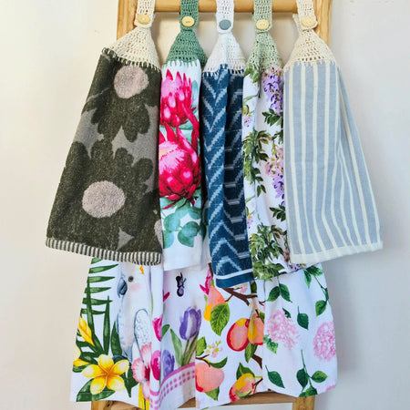 Kitchen Hand Towel | Hanging | Cotton | SINGLE LAYER | 9 Styles - 1-9