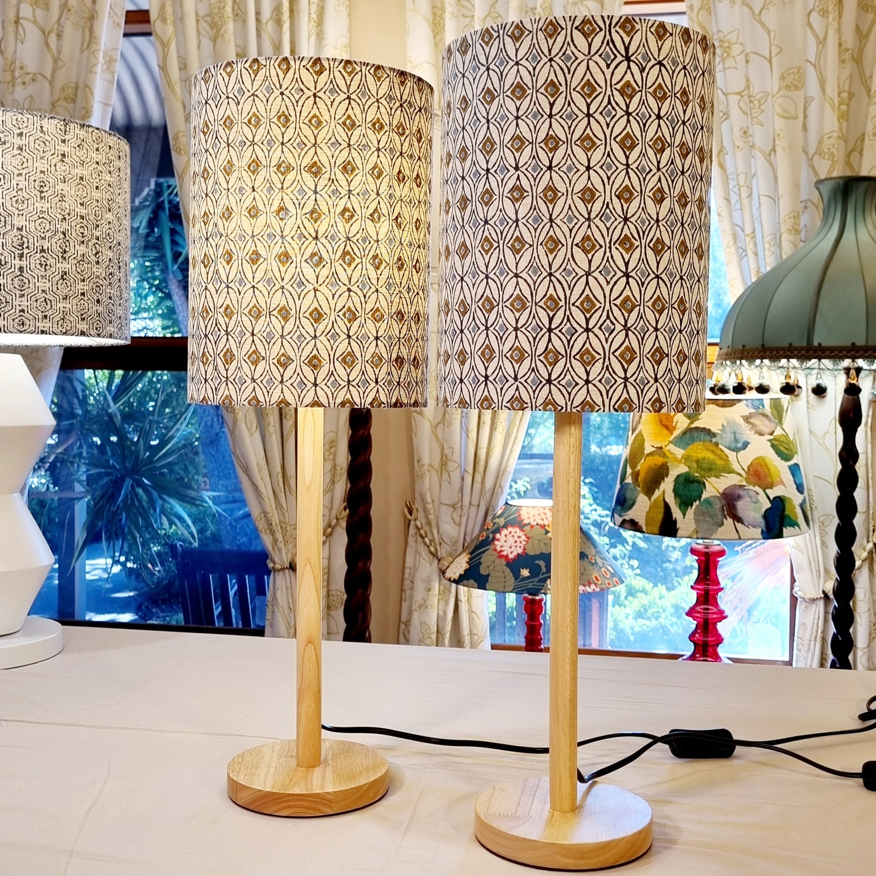 20cm Cylinder Lampshade in various fabrics