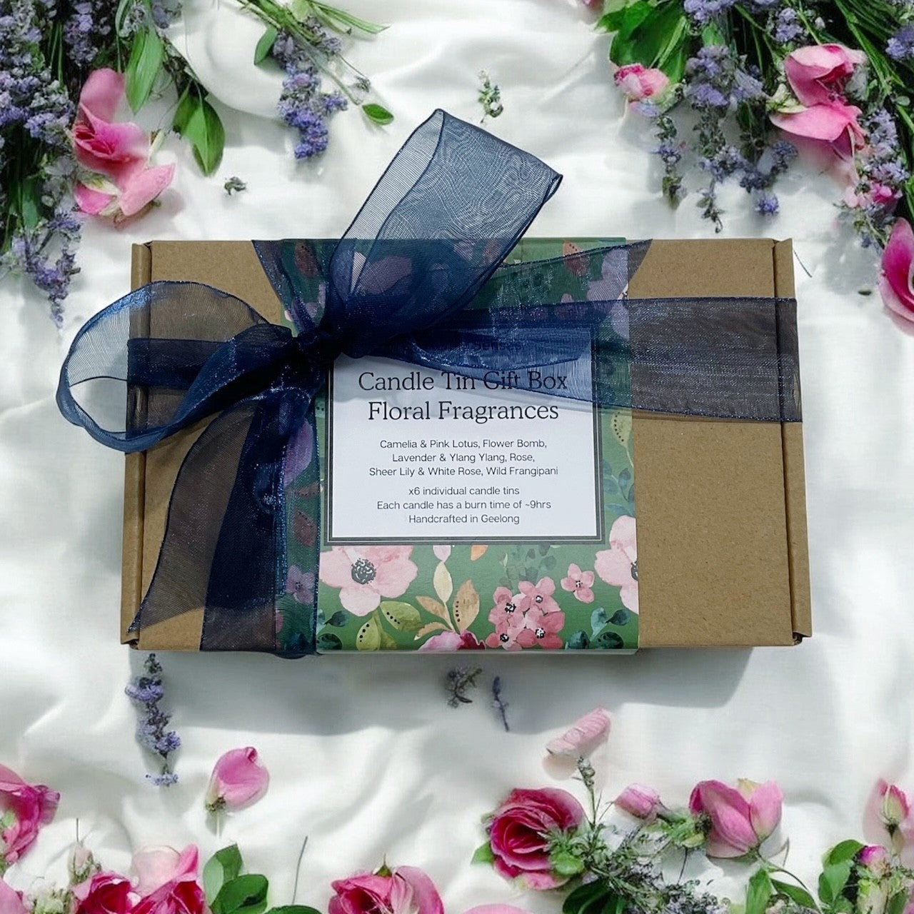 Floral Fragrances Candle Tin Gift Box
