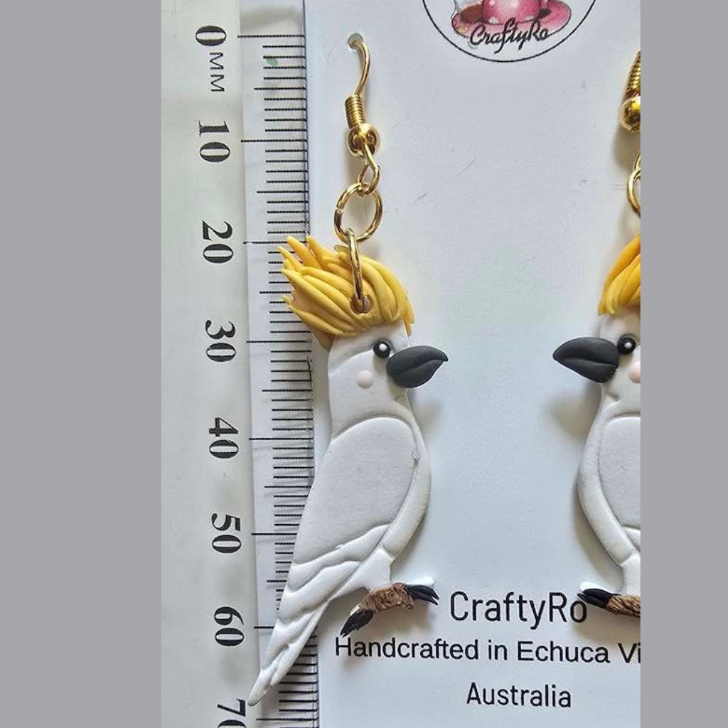 Australian Cockatoo Earrings