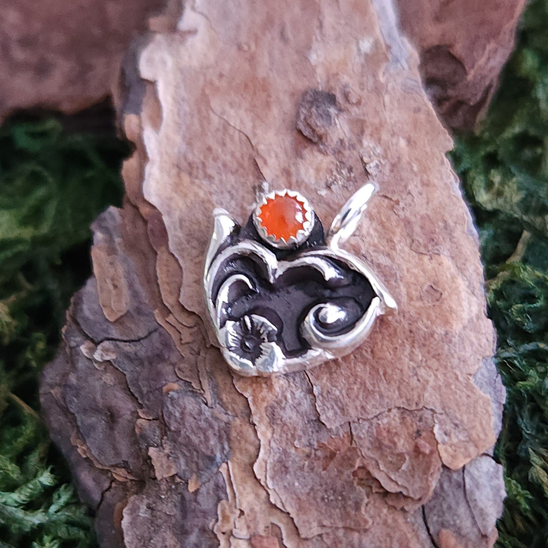 Tiny Victorian heart charm