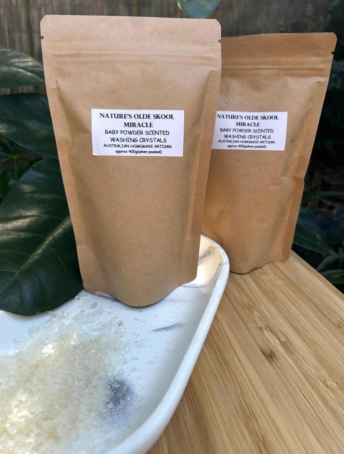 Handmade Washing Crystals | Baby Powder Fragrance | Natural Fabric Softener Alternative