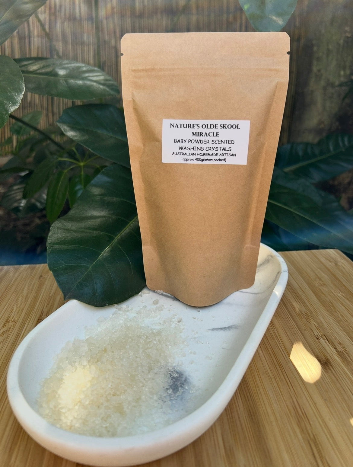 Handmade Washing Crystals | Baby Powder Fragrance | Natural Fabric Softener Alternative