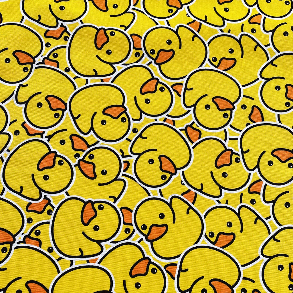 Rubber ducks tea towel.