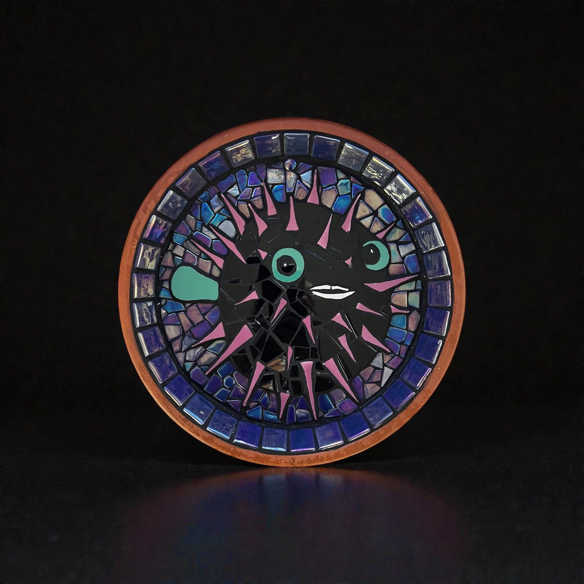 Mosaic Birdbaths ‘ Crazed Fishies ‘.