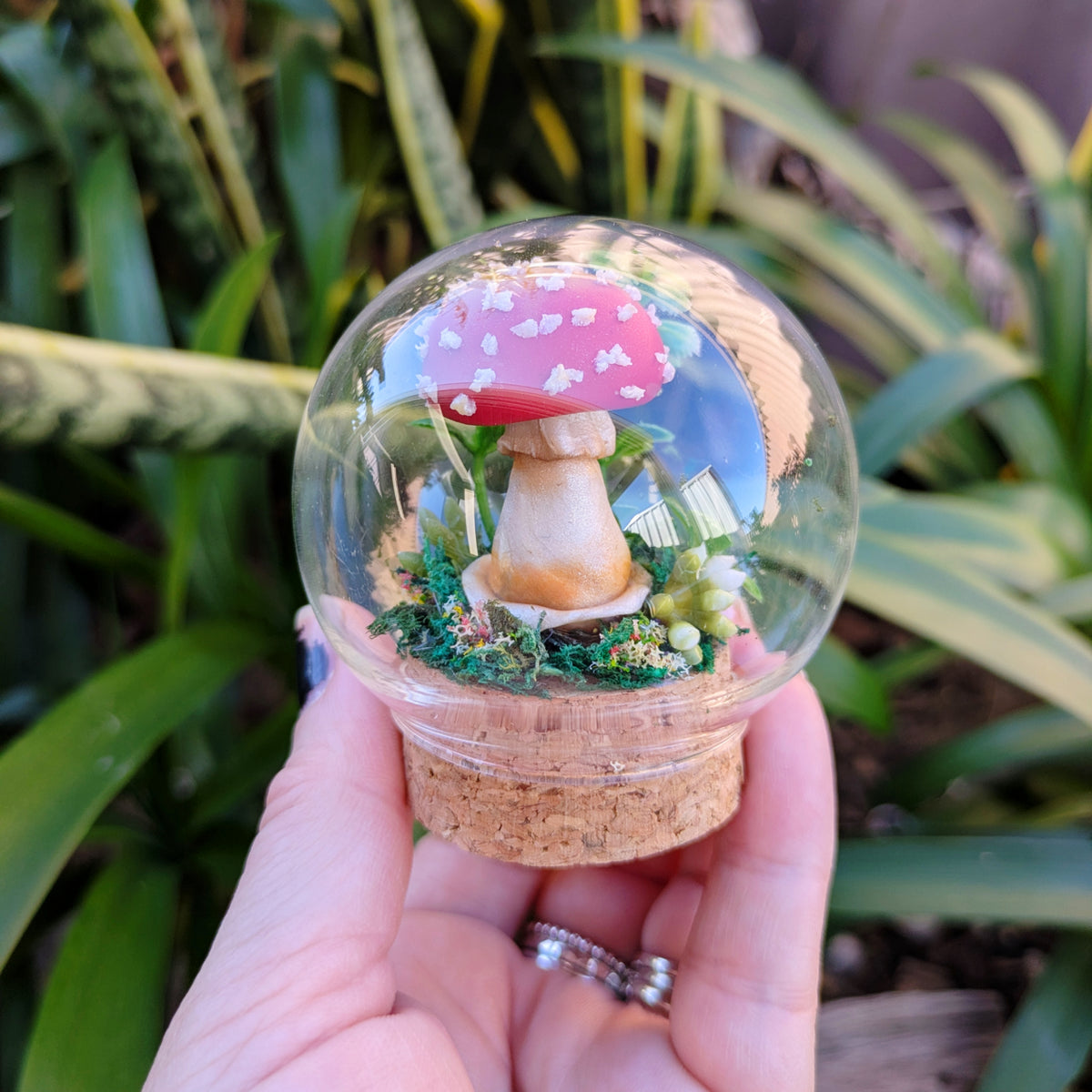 Mini Enchanted Amanita Mushroom Dome