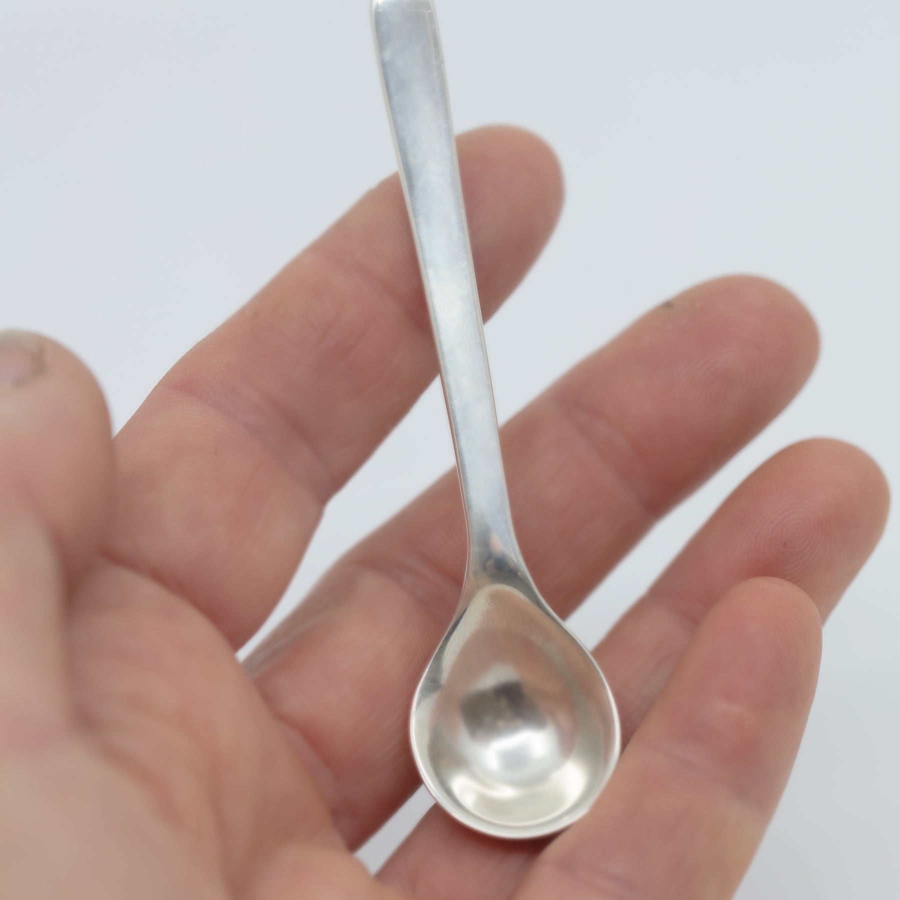 Sterling silver salt spoon