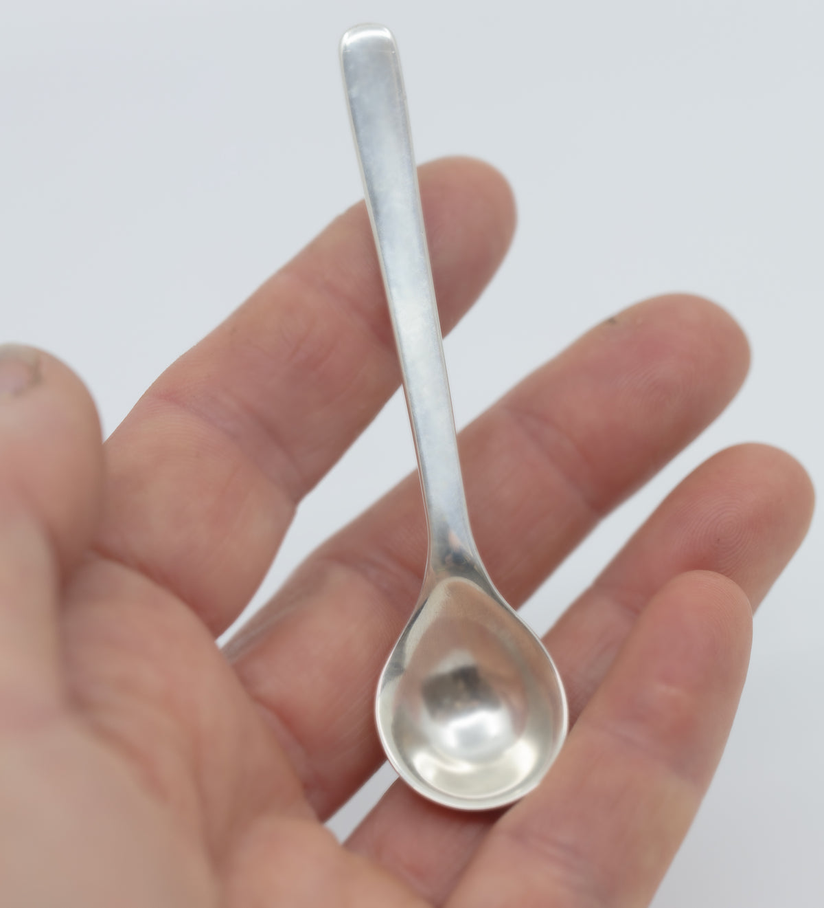 Sterling silver salt spoon
